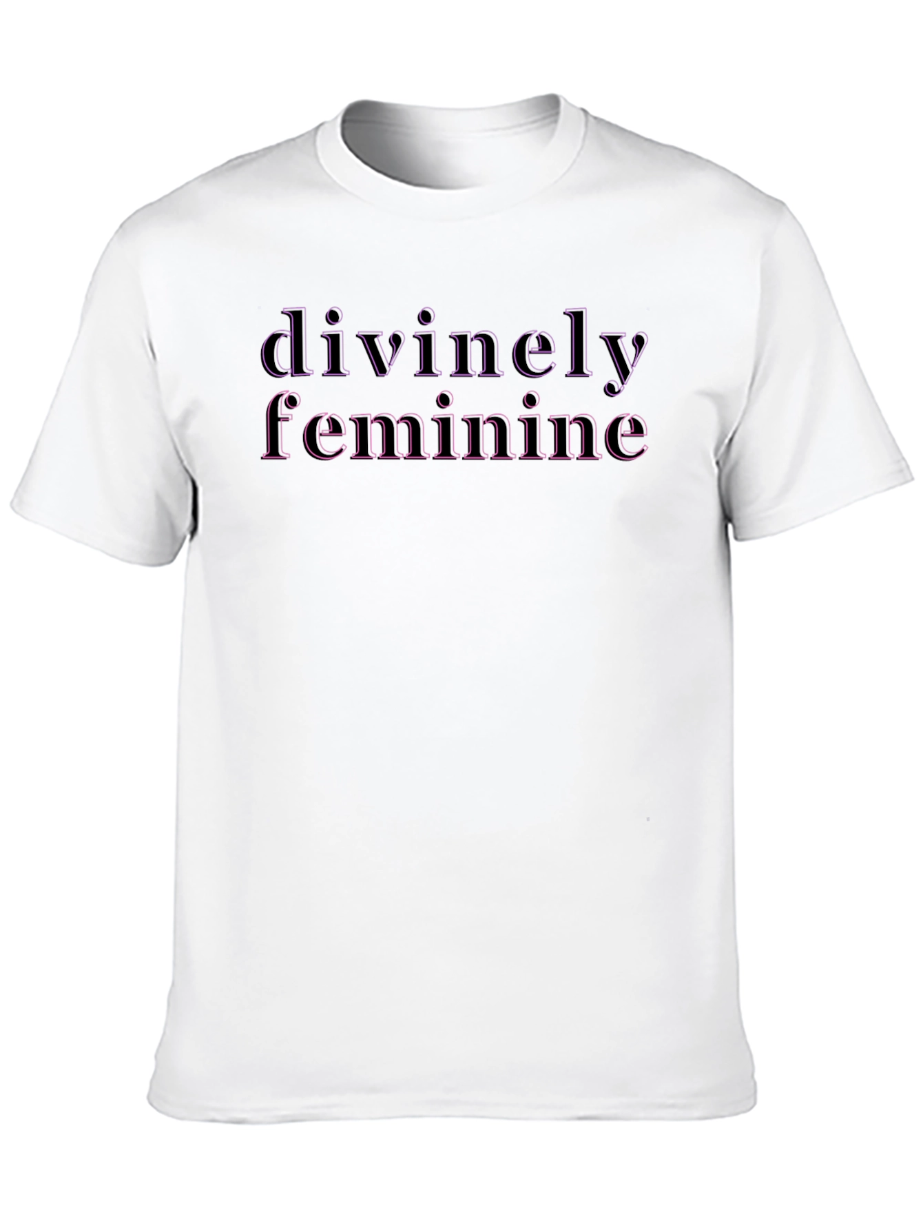 Divinely Feminine Graphic Tee - Black