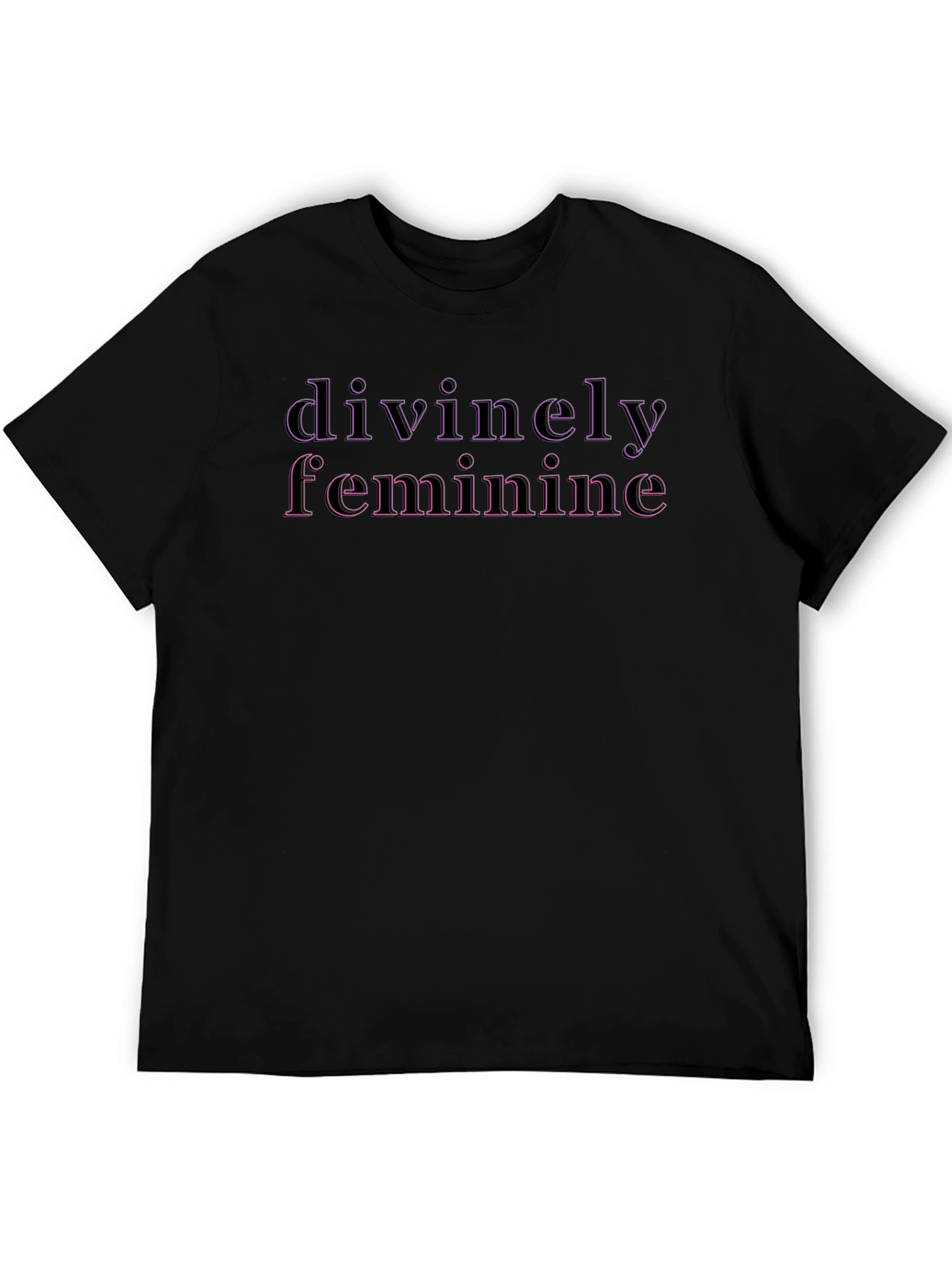 Divinely Feminine Graphic Tee - Black