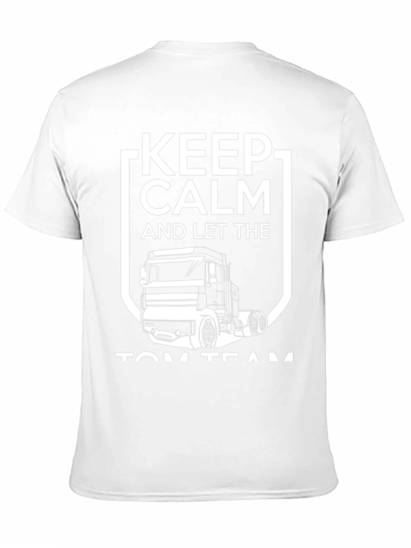 Keep Calm Trucker T-Shirt - Black