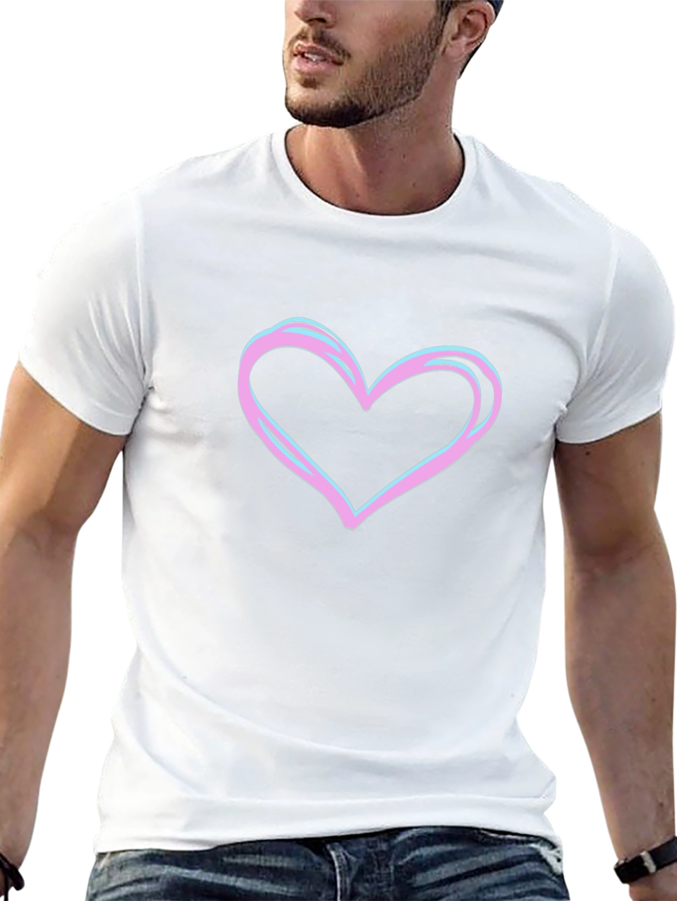 Heart Graphic Tee - Stylish Casual Wear
