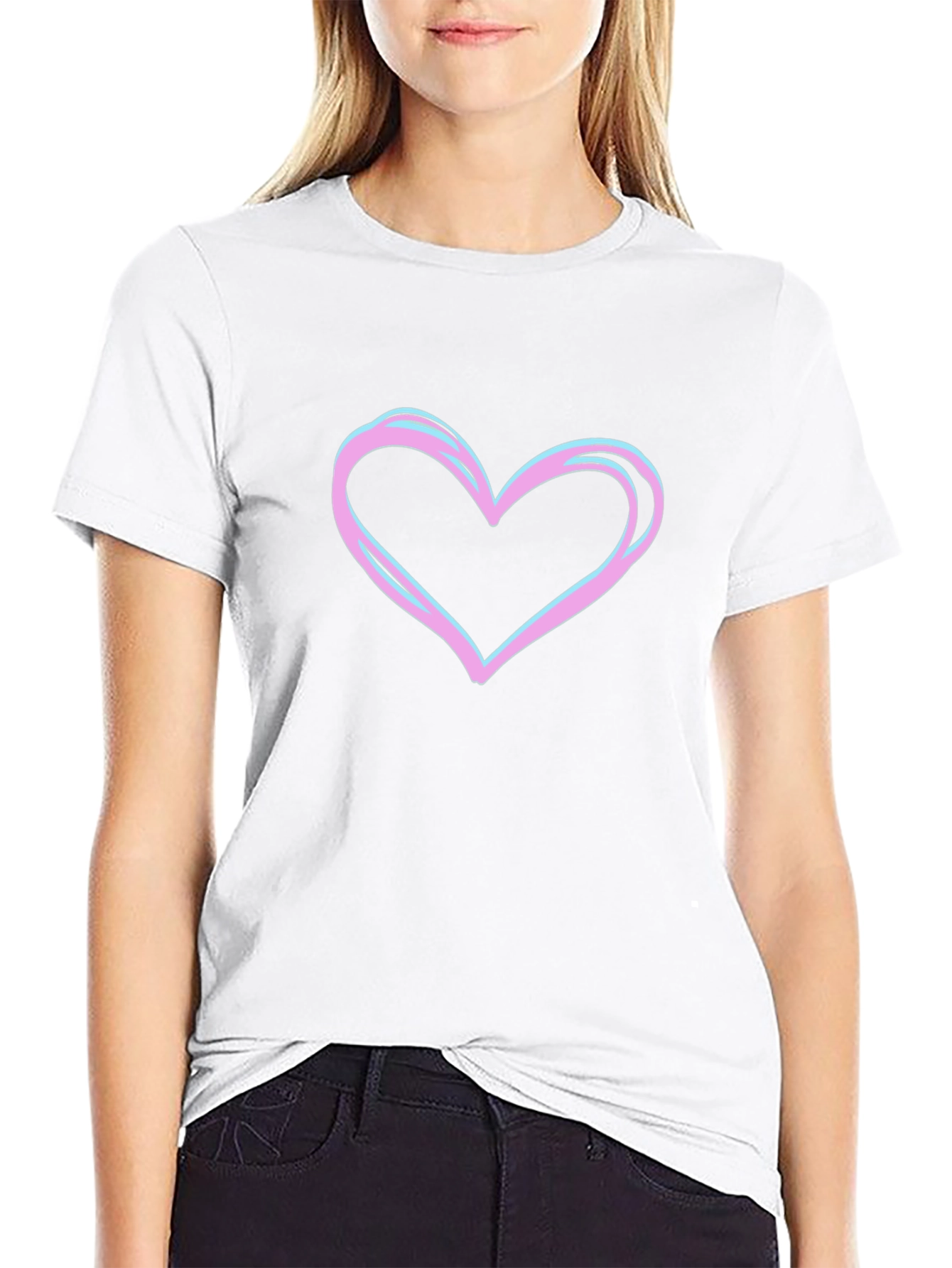 Heart Graphic Tee - Stylish Casual Wear