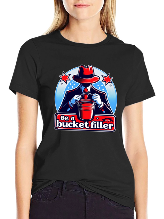 Be a Bucket Filler Graphic T-Shirt - Black