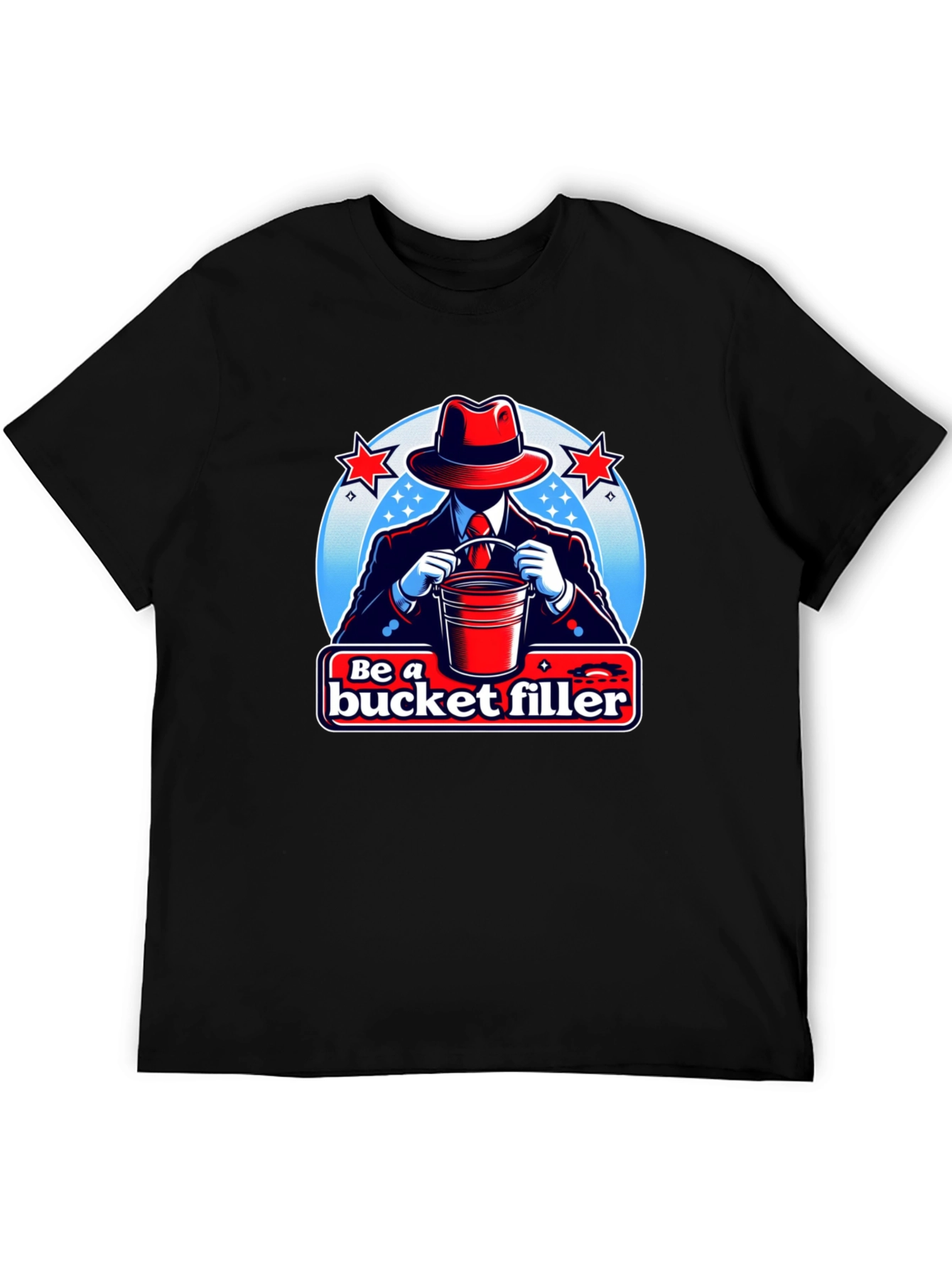 Be a Bucket Filler Graphic T-Shirt - Black