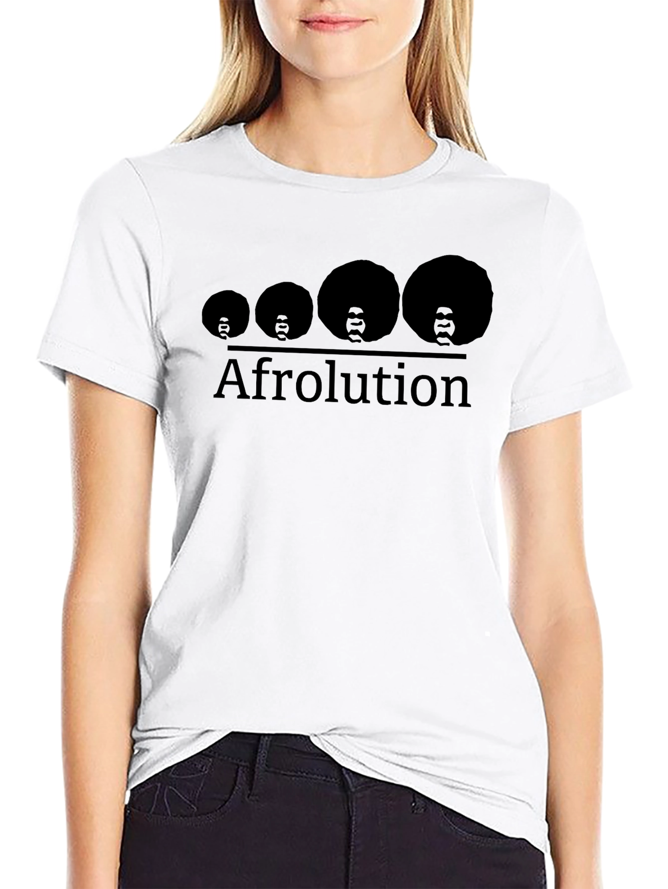 Afrolution Evolution Graphic Tee - Black