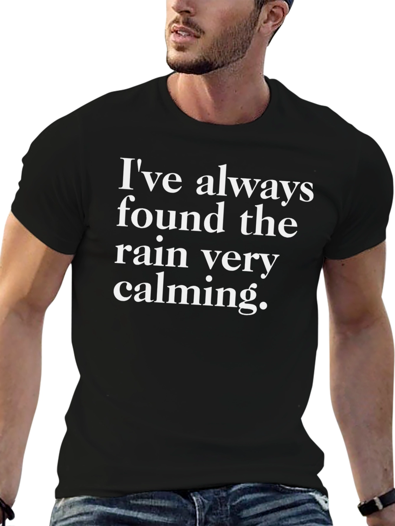 Calming Rain Graphic Tee - Soft Cotton Blend