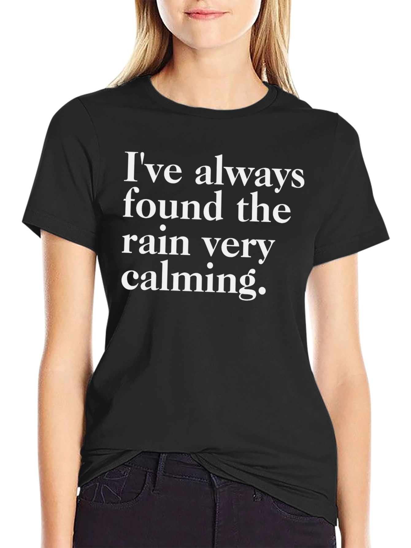 Calming Rain Graphic Tee - Soft Cotton Blend