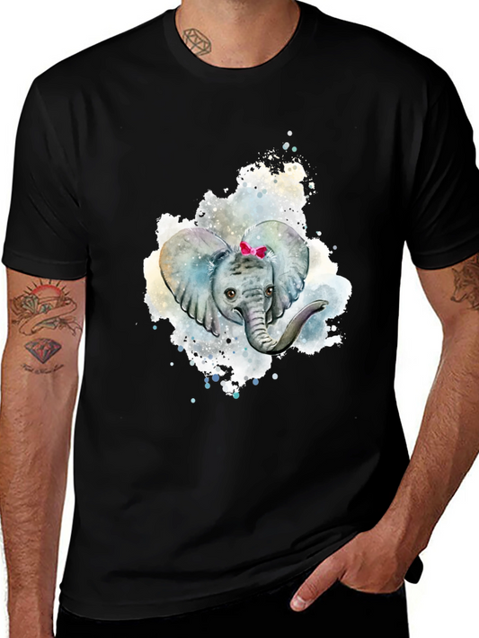 Elephant Watercolor Graphic Tee