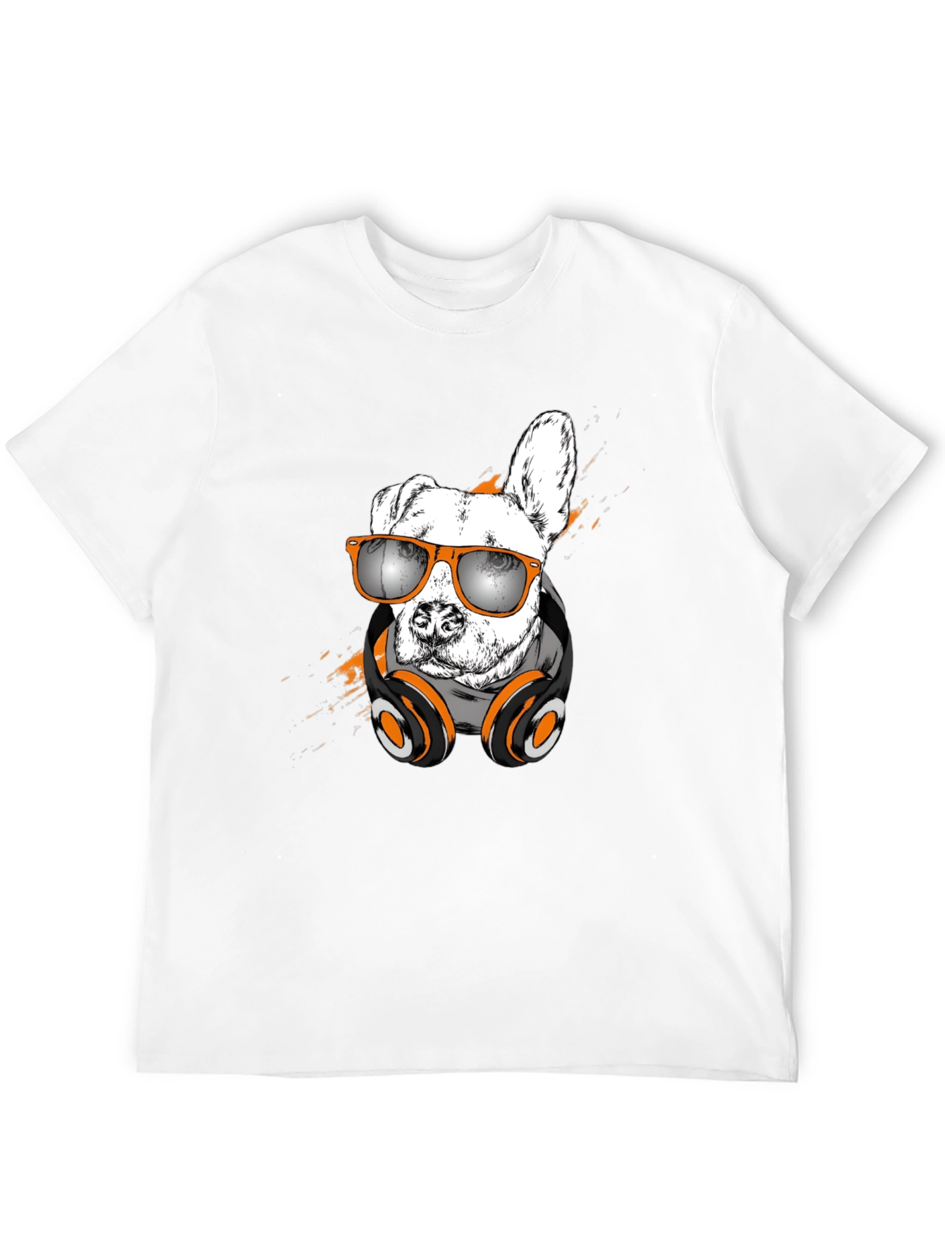 Cool Dog T-Shirt with Headphones & Sunglasses