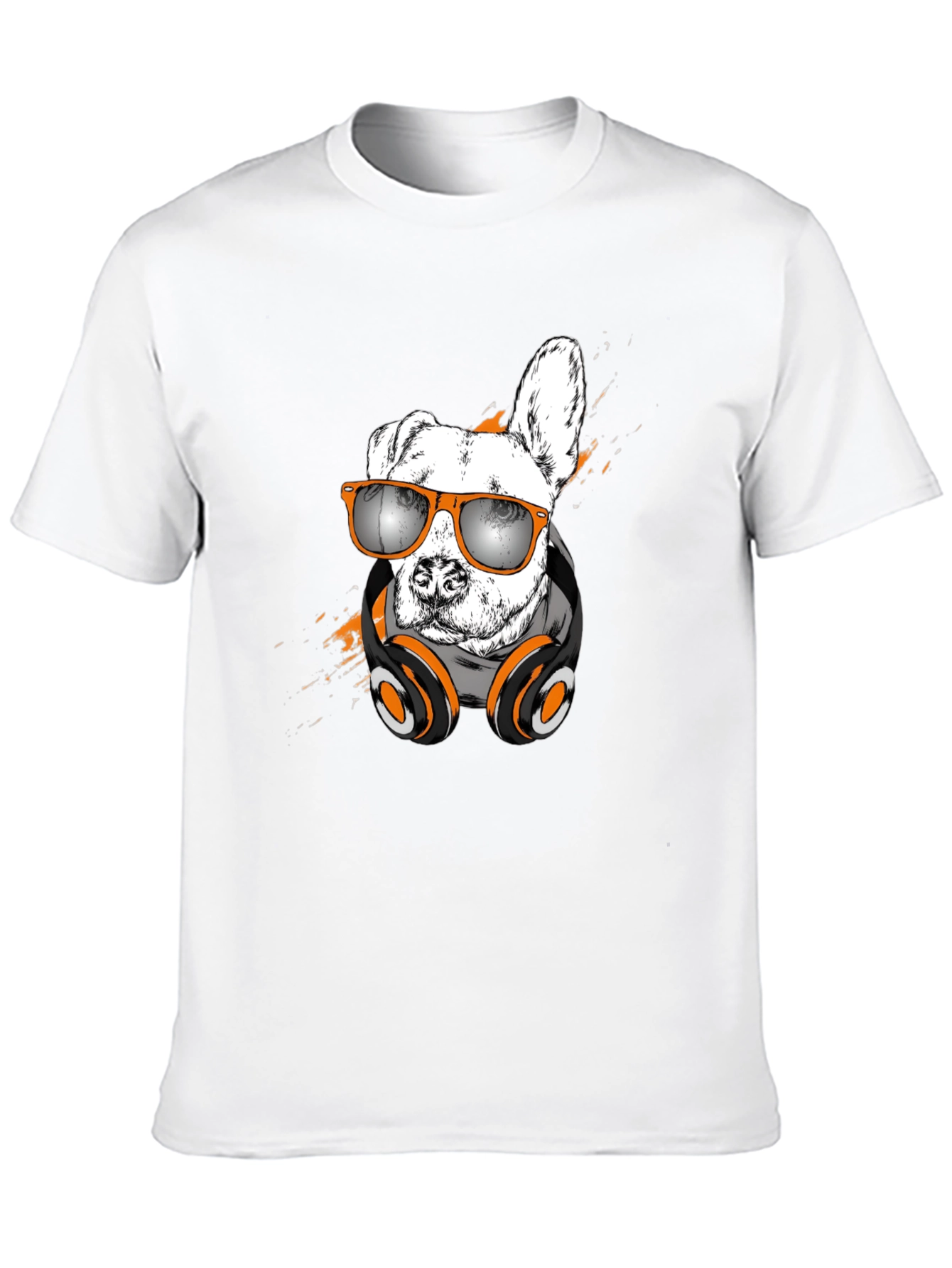 Cool Dog T-Shirt with Headphones & Sunglasses