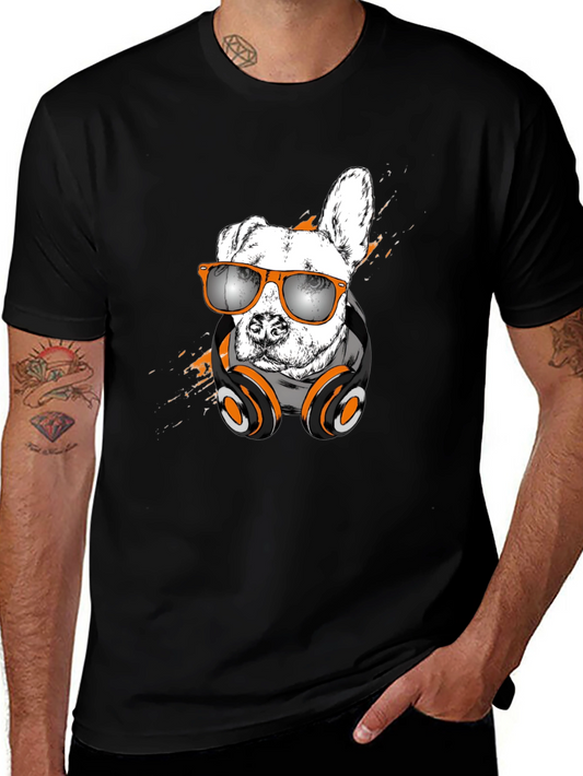 Cool Dog T-Shirt with Headphones & Sunglasses