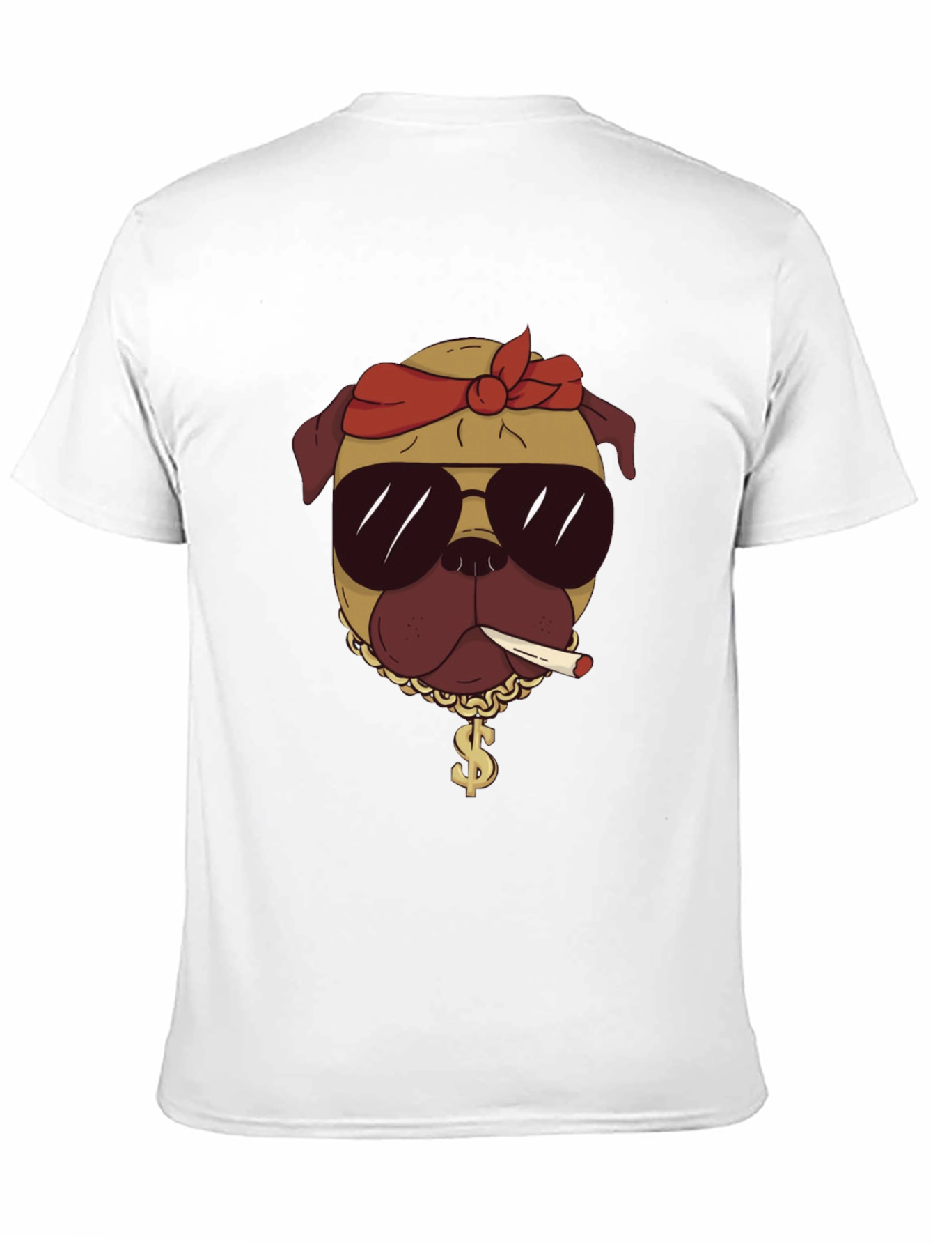 Cool Pug Graphic Tee - Black