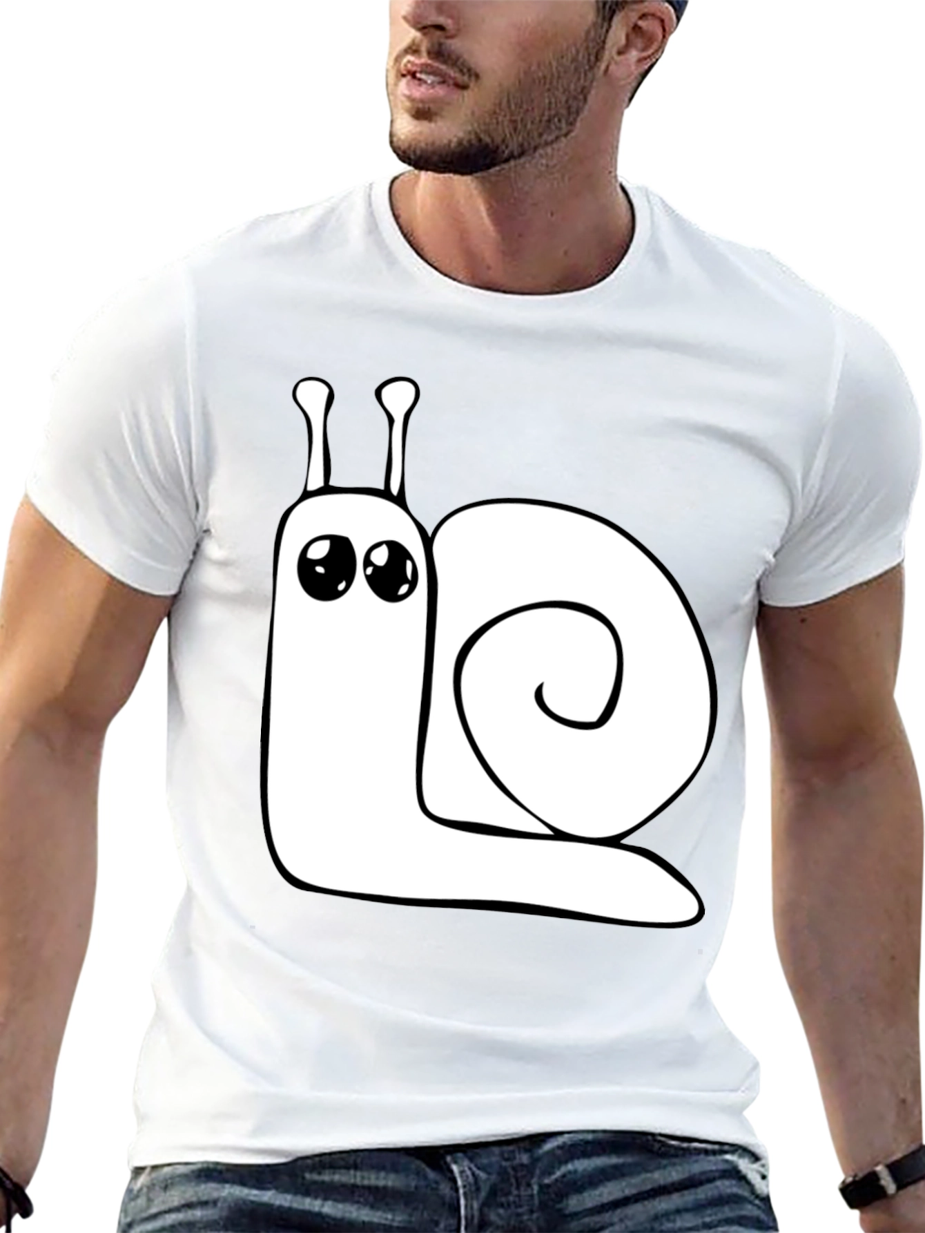Snail Graphic T-Shirt - Soft Cotton Tee