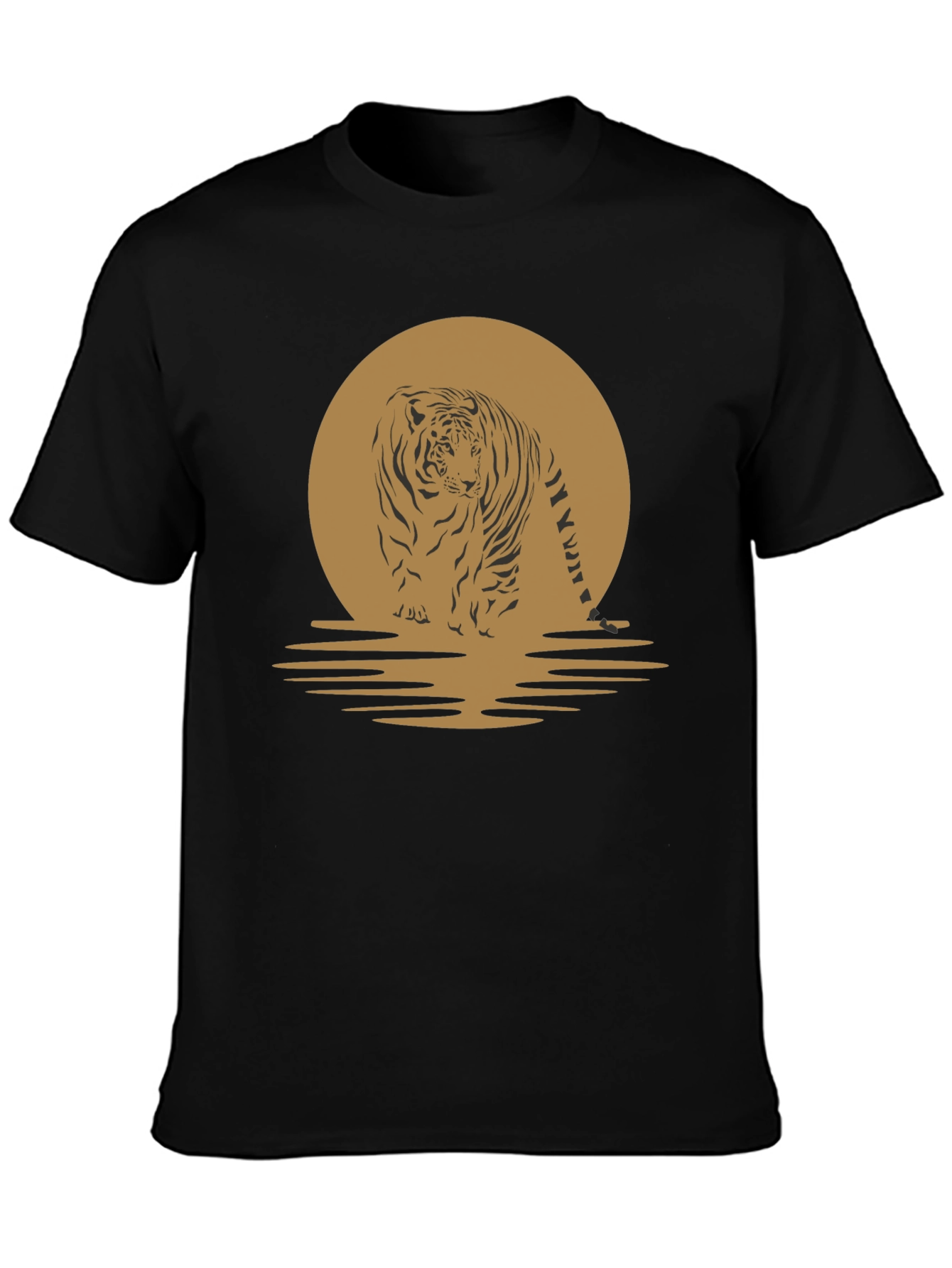Tiger Sunset Graphic Tee - Cool Animal T-Shirt