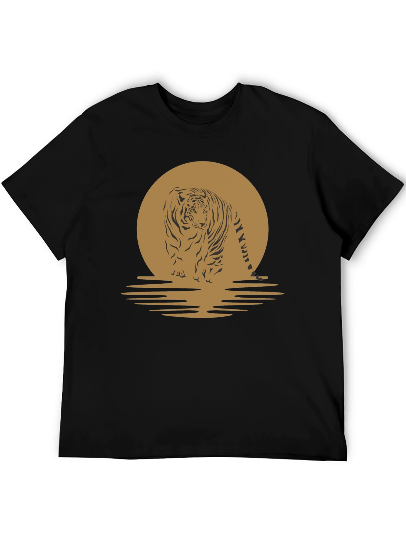 Tiger Sunset Graphic Tee - Cool Animal T-Shirt