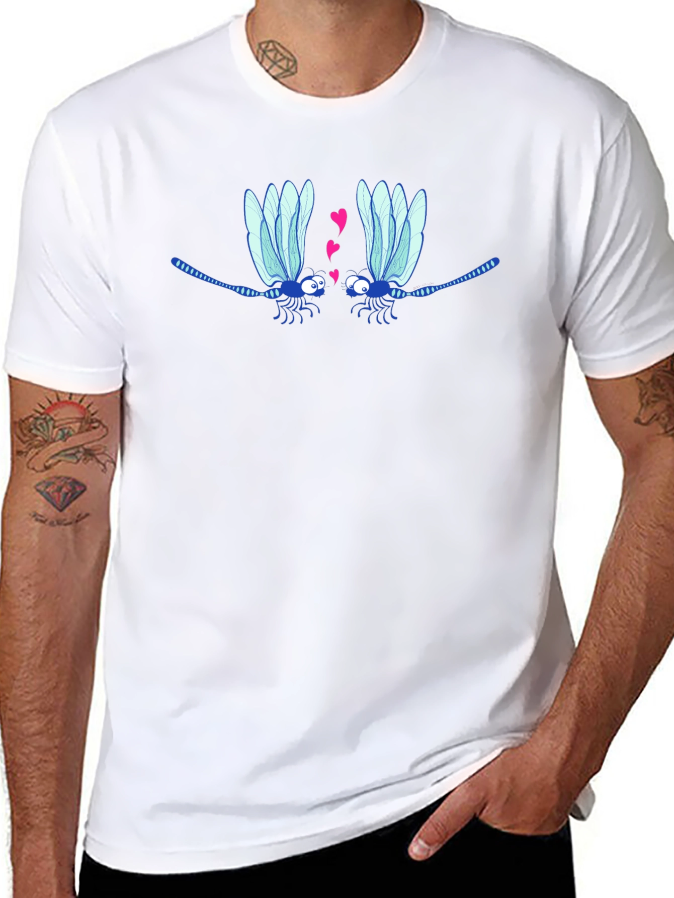 Dragonfly Love T-Shirt - Whimsical Graphic Tee