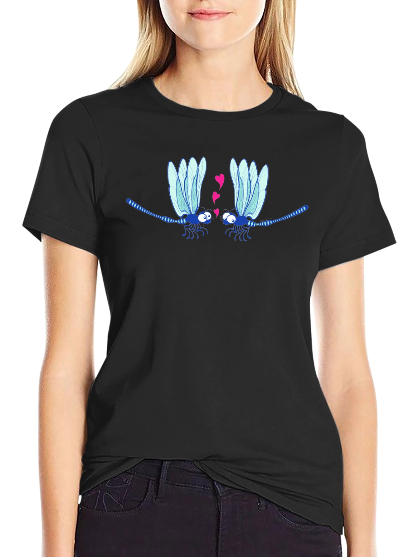 Dragonfly Love T-Shirt - Whimsical Graphic Tee