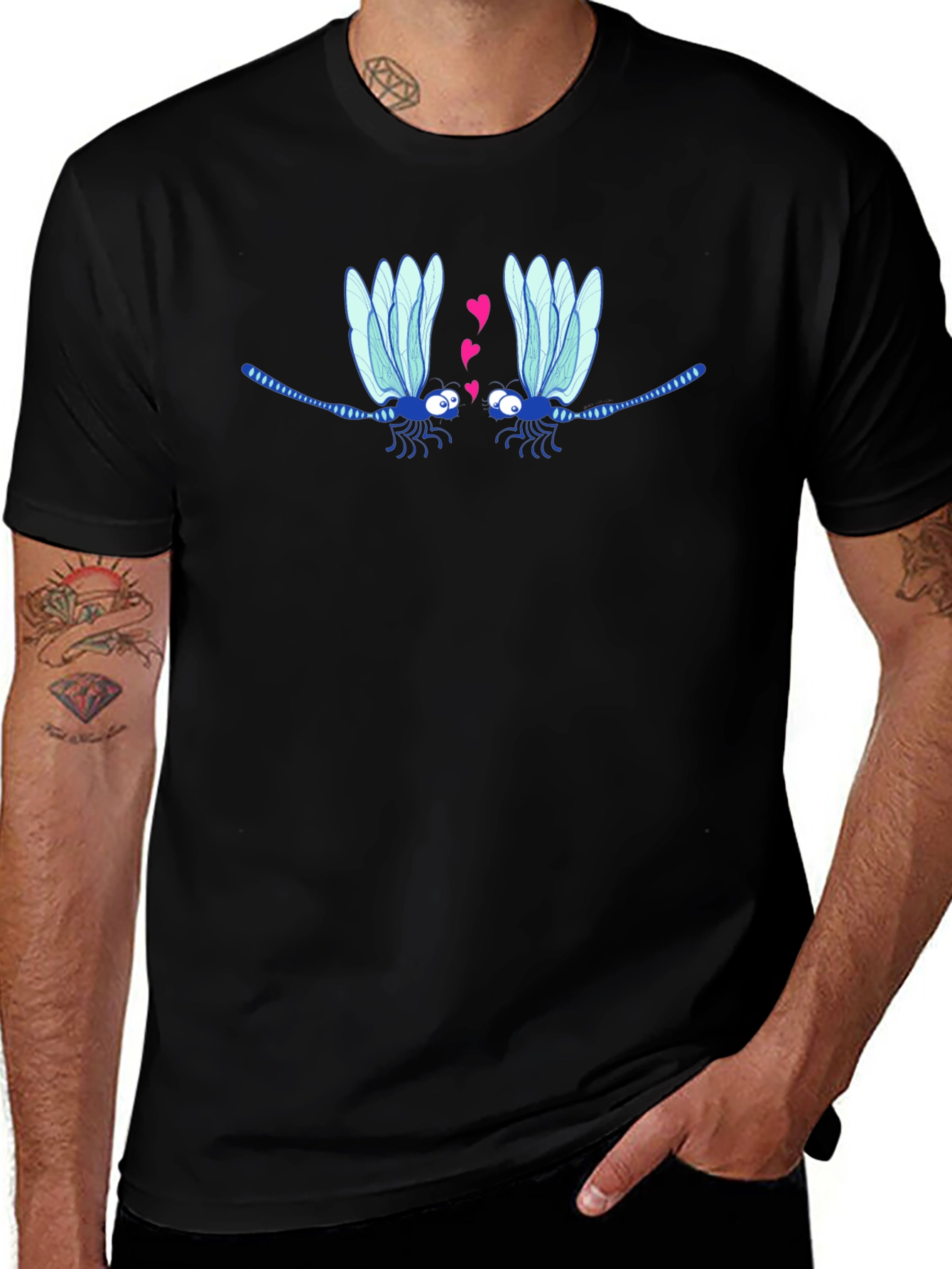 Dragonfly Love T-Shirt - Whimsical Graphic Tee