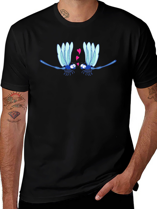 Dragonfly Love T-Shirt - Whimsical Graphic Tee
