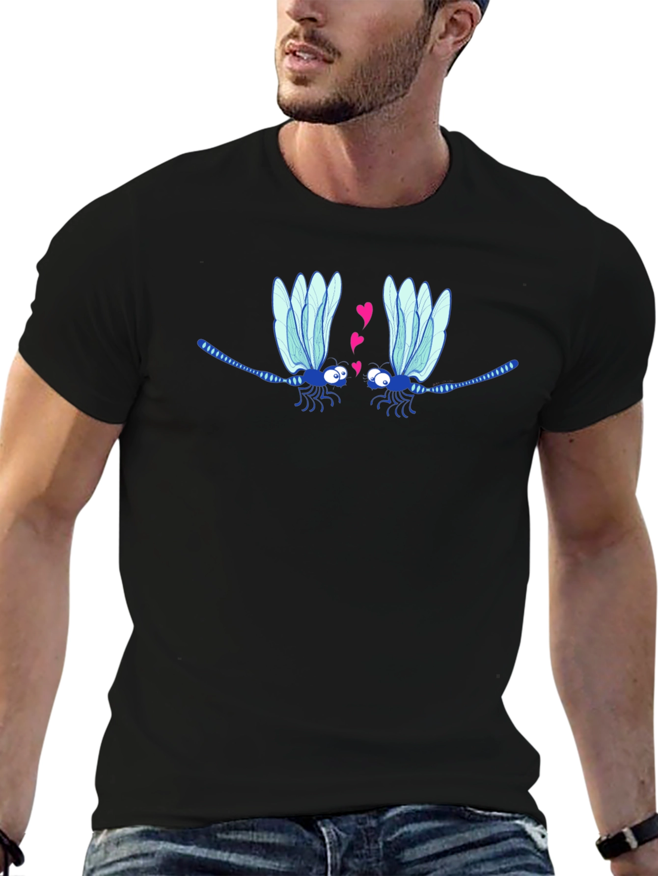 Dragonfly Love T-Shirt - Whimsical Graphic Tee