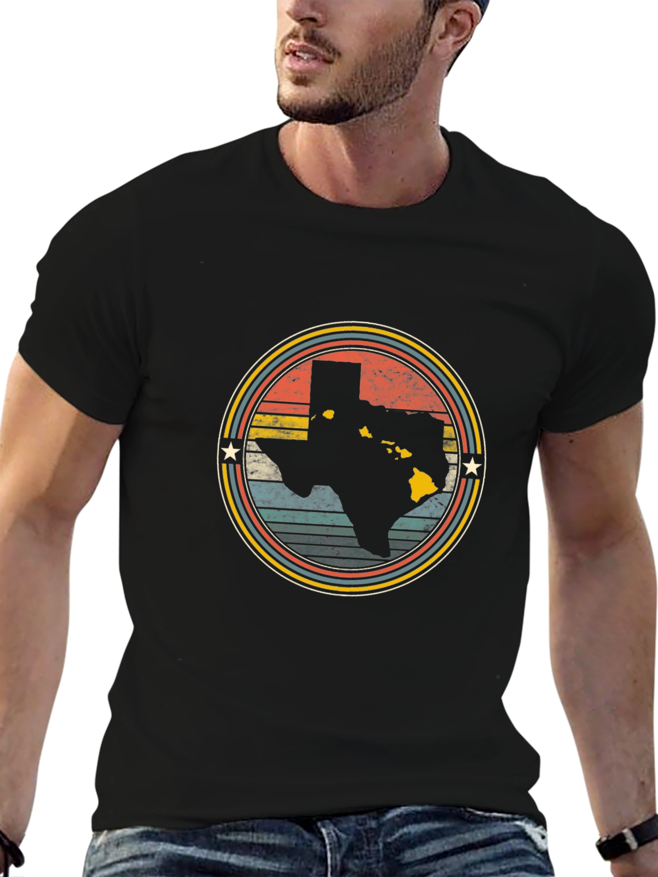 Texas Hawaii Graphic T-Shirt