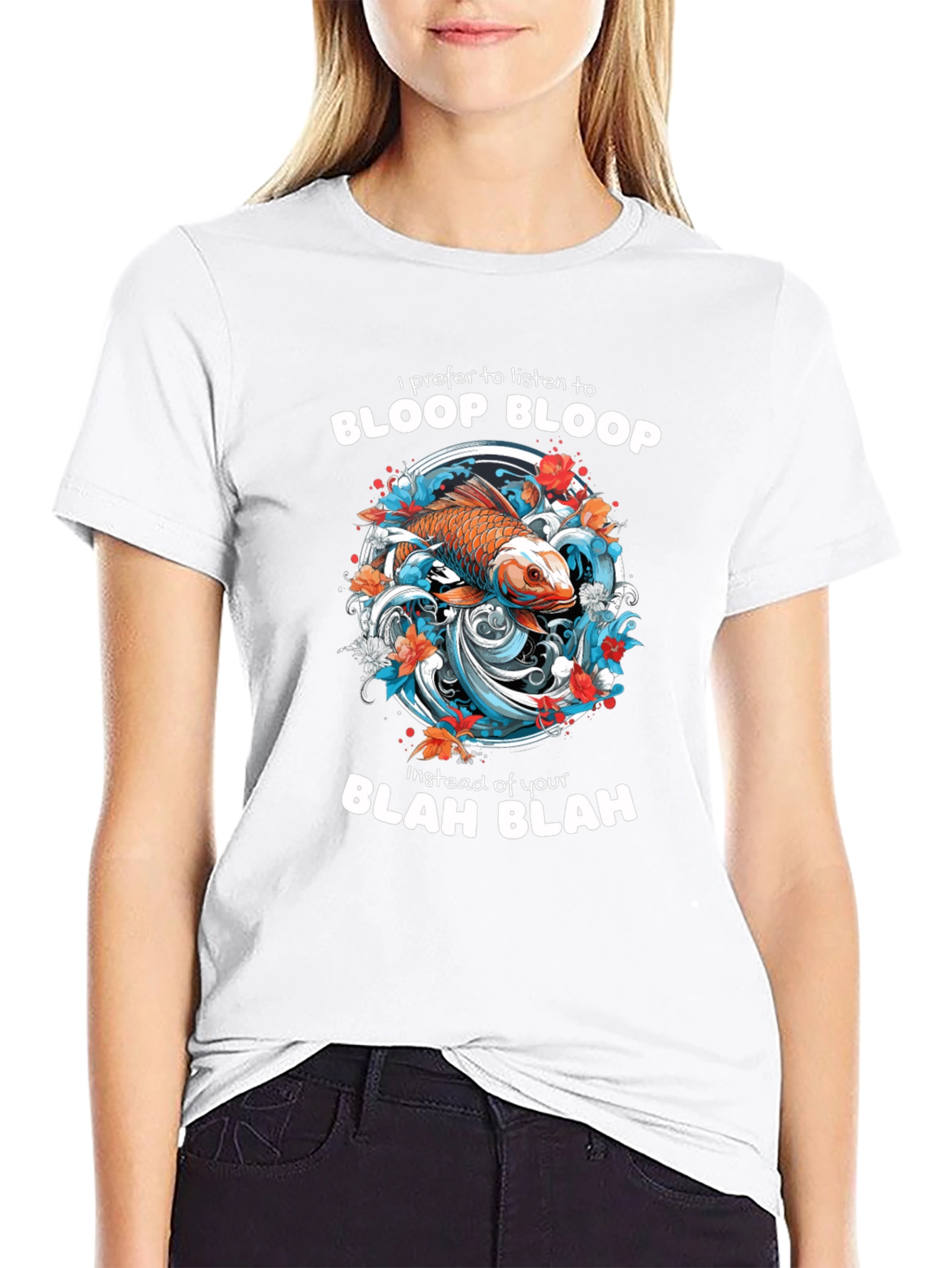 Bloopy Koi Fish Graphic T-Shirt