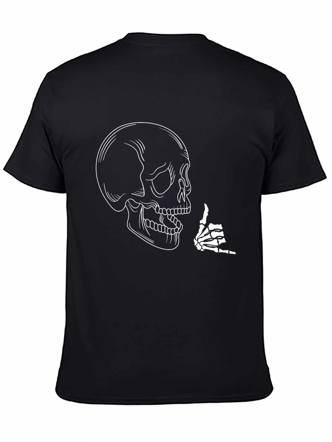 Skeleton Shaka Sign Graphic Tee