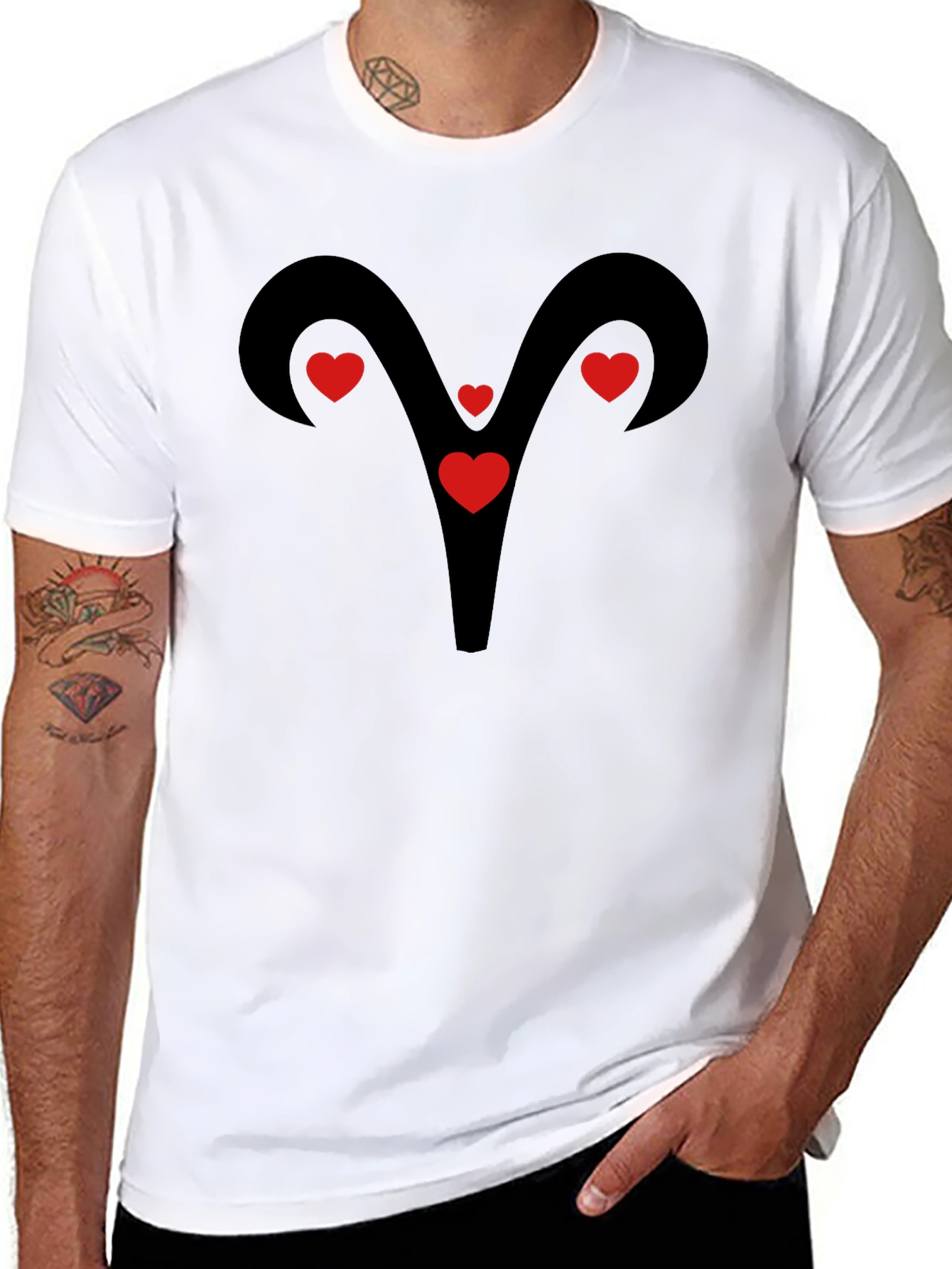 Aries Zodiac Love Symbol T-Shirt