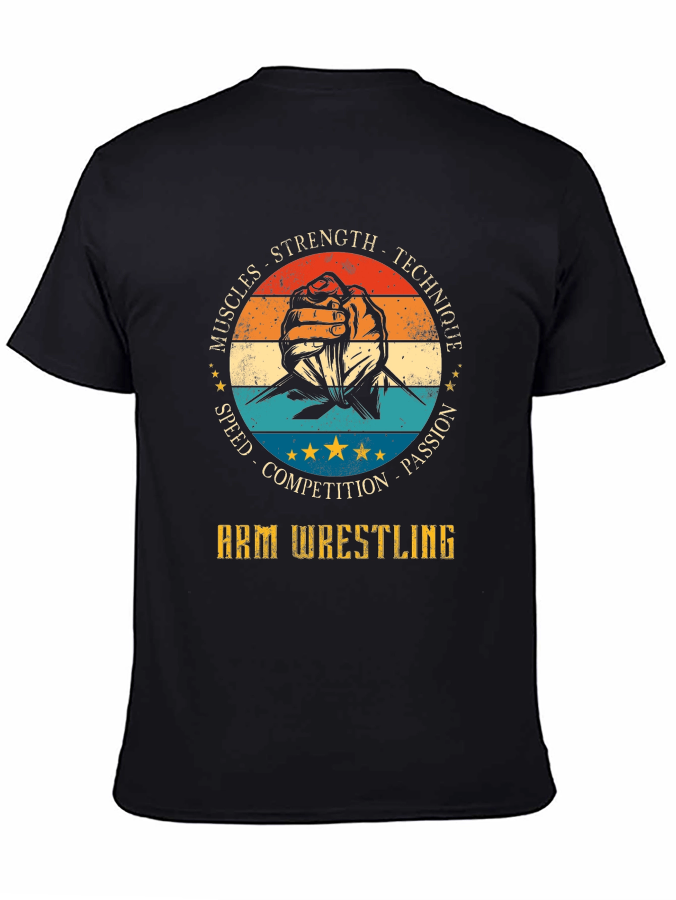 Arm Wrestling T-Shirt: Strength Technique and Passion