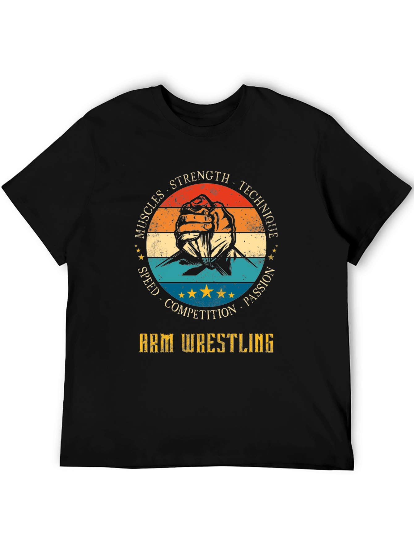 Arm Wrestling T-Shirt: Strength Technique and Passion