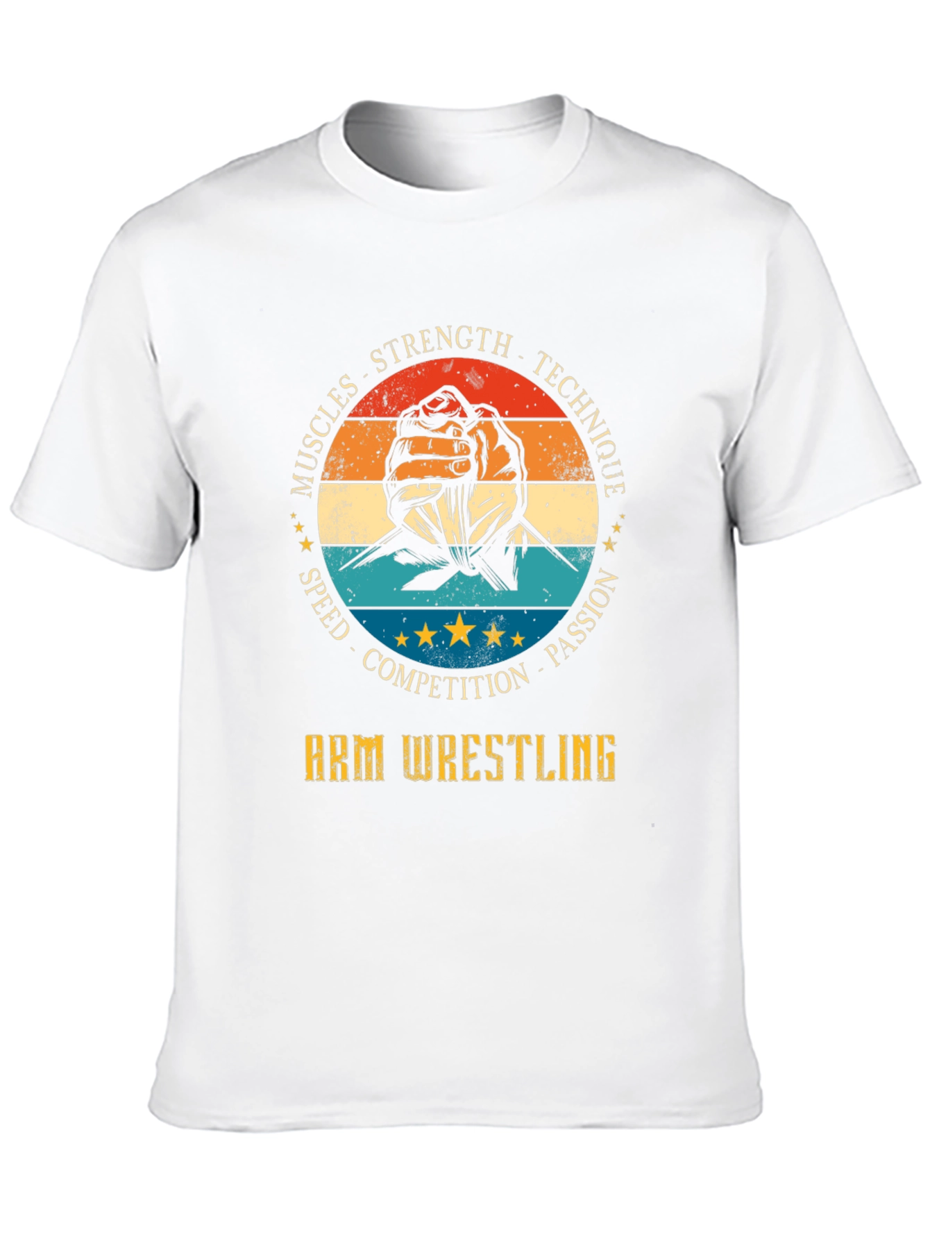 Arm Wrestling T-Shirt: Strength Technique and Passion