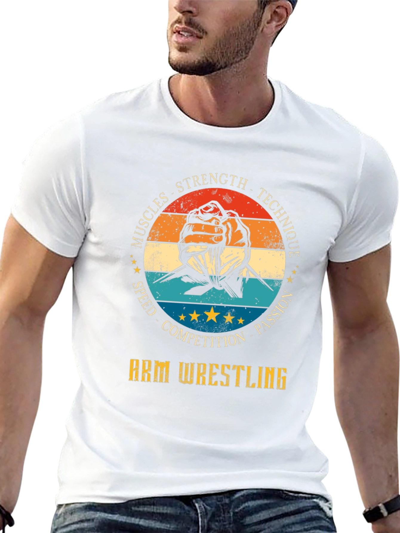 Arm Wrestling T-Shirt: Strength Technique and Passion