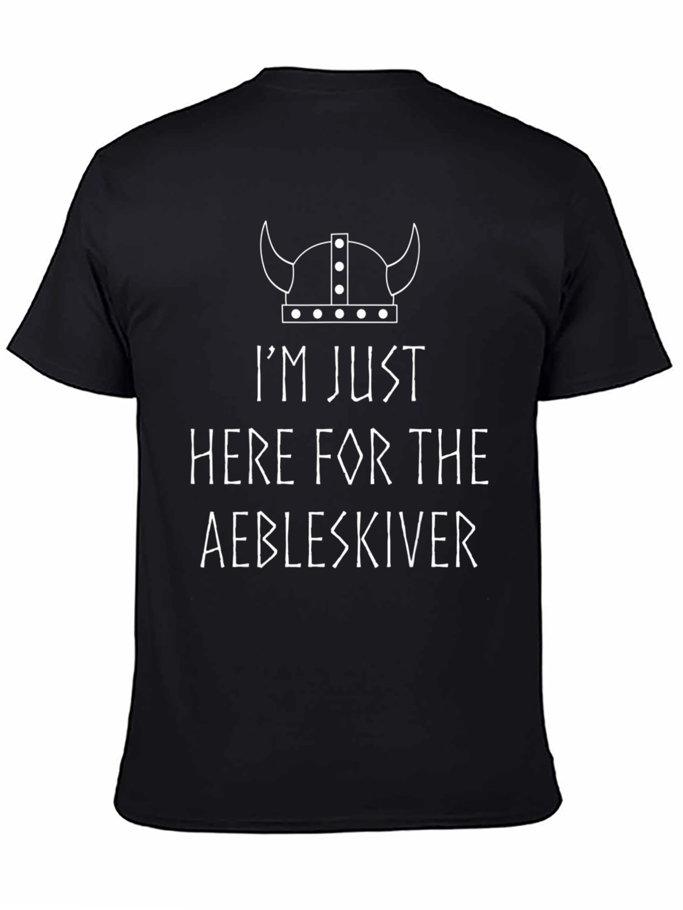 Aebleskiver Viking Humor Graphic Tee - Black