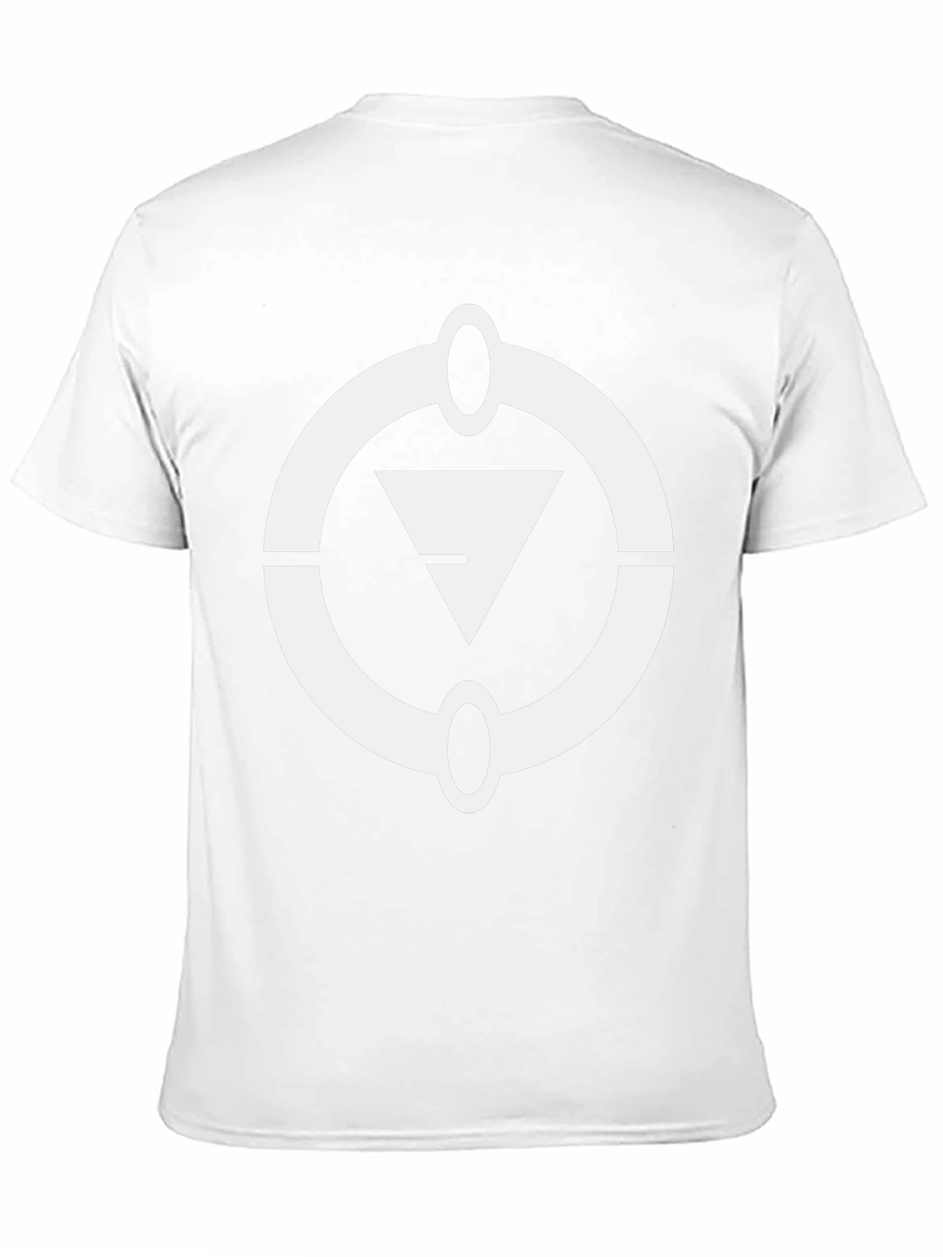 Graphic Tee: White Symbol on Black T-Shirt
