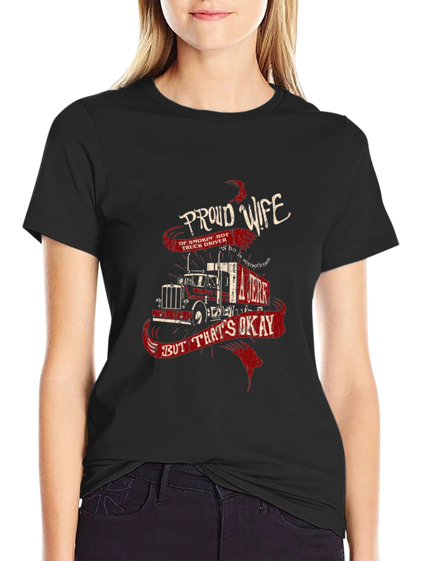 Proud Wife Trucker T-Shirt