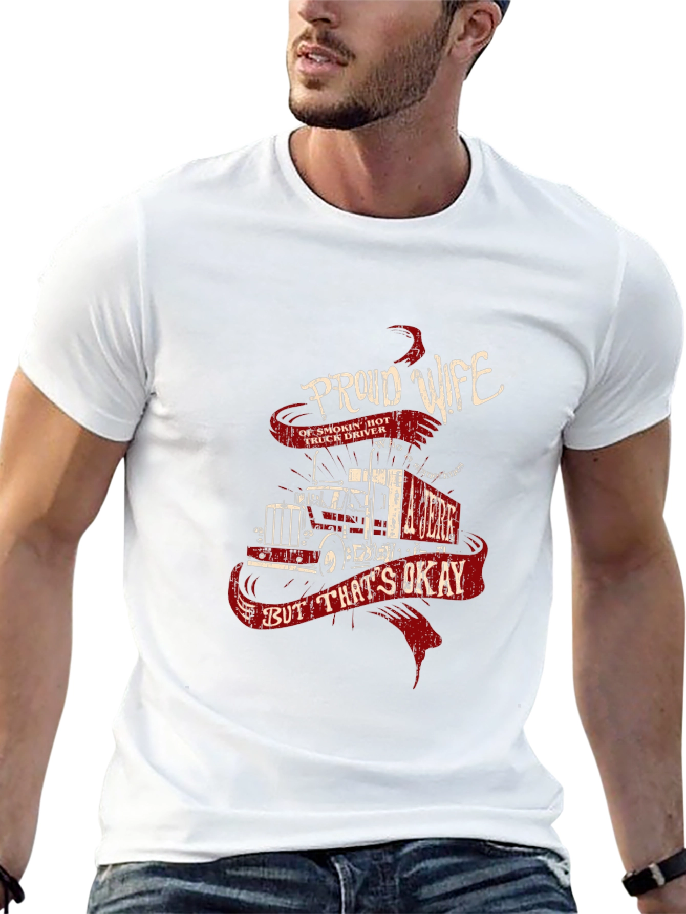 Proud Wife Trucker T-Shirt