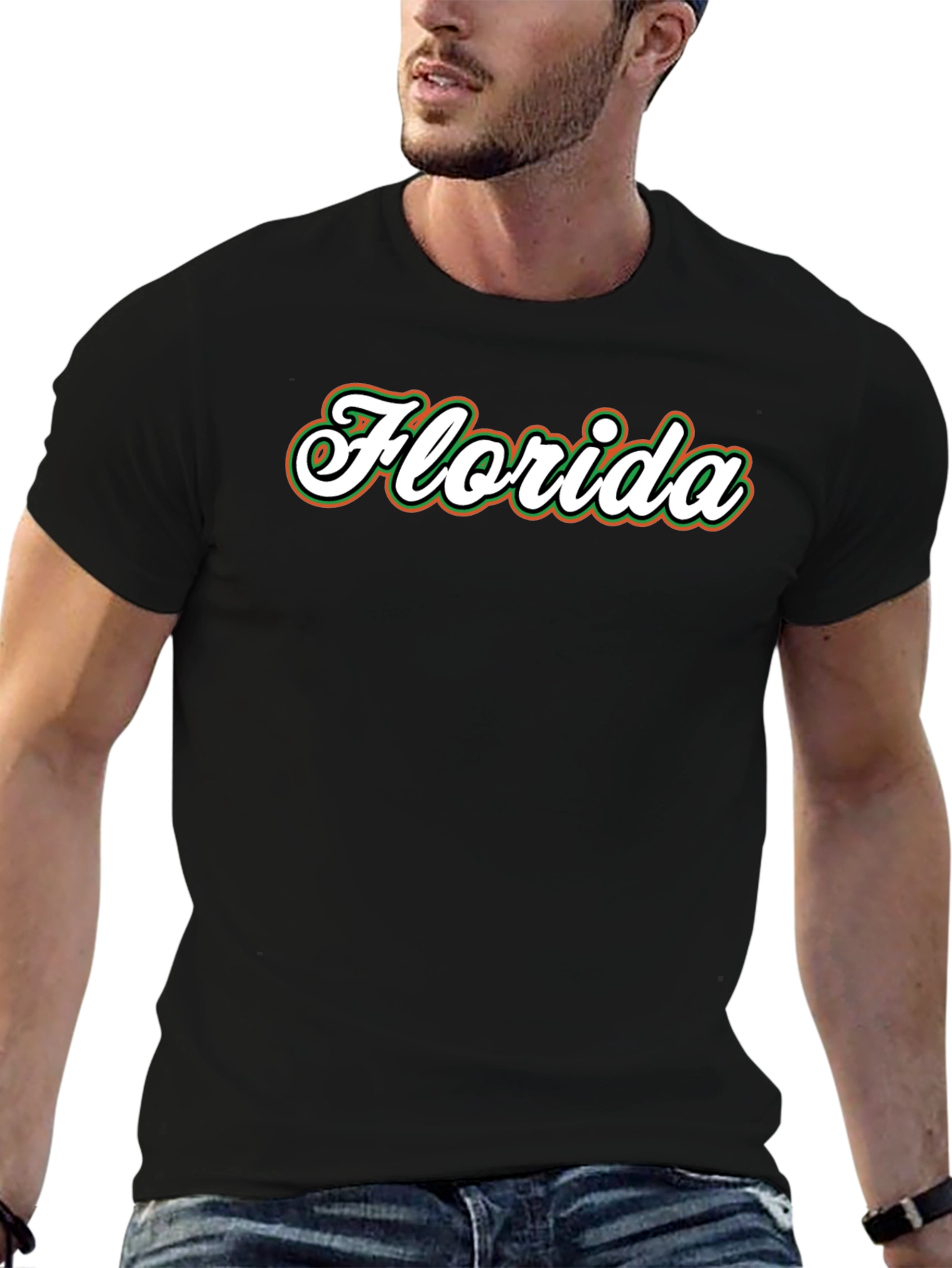 Florida Script T-Shirt - Black