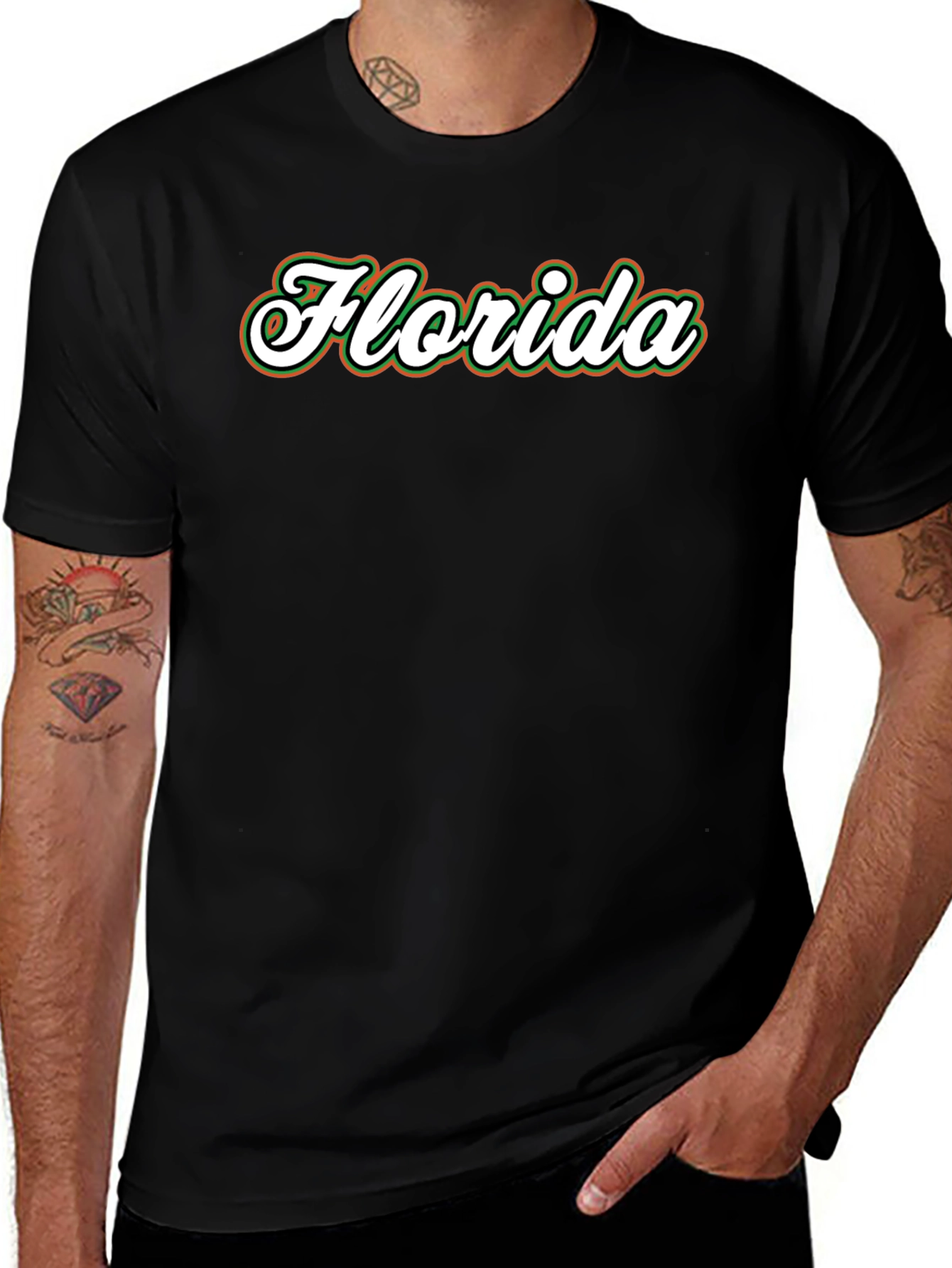 Florida Script T-Shirt - Black