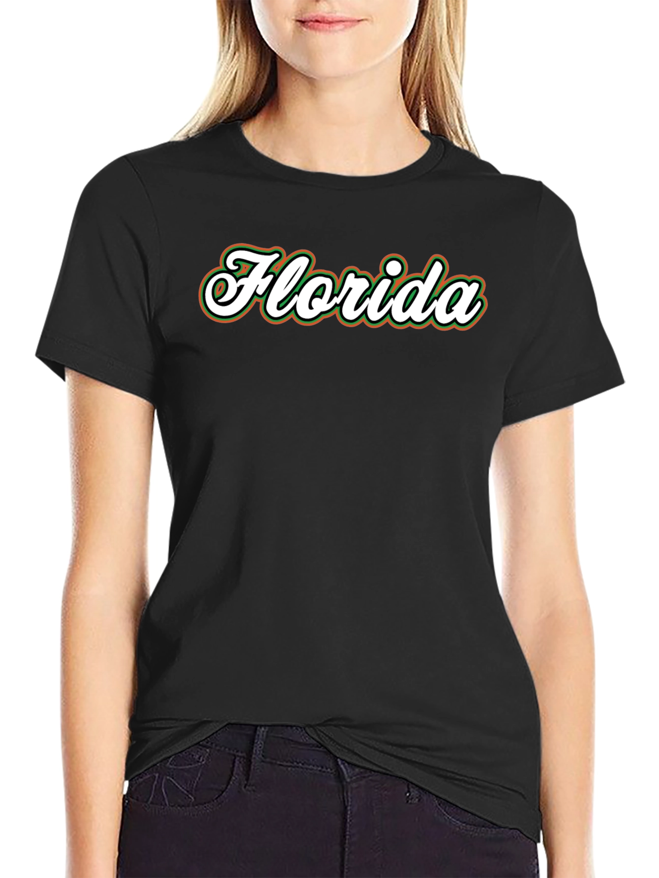 Florida Script T-Shirt - Black