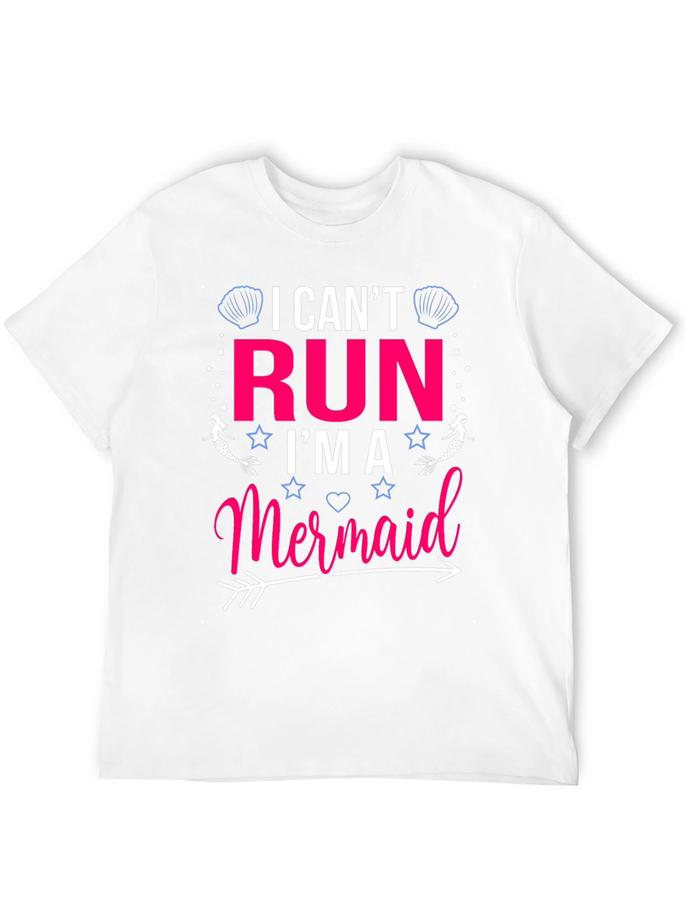 I Cant Run Im A Mermaid Black T-Shirt