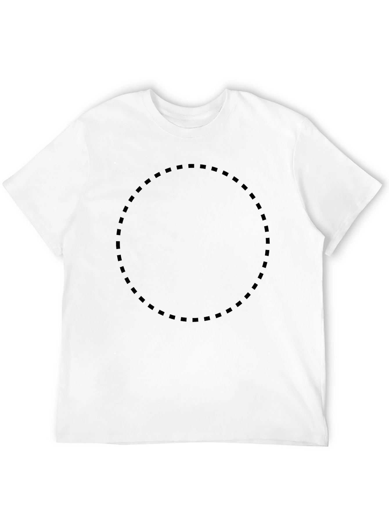 Mens Black Solid Crew Neck T-Shirt