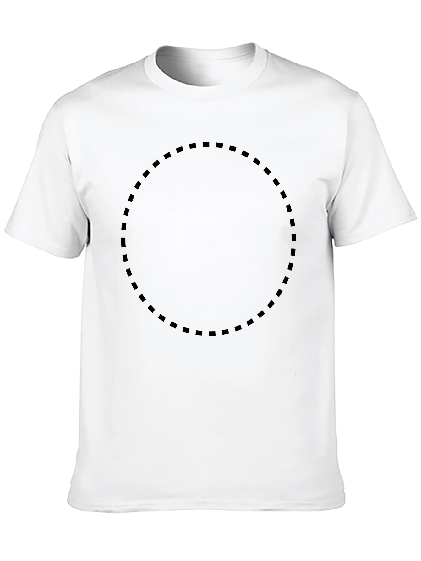 Mens Black Solid Crew Neck T-Shirt