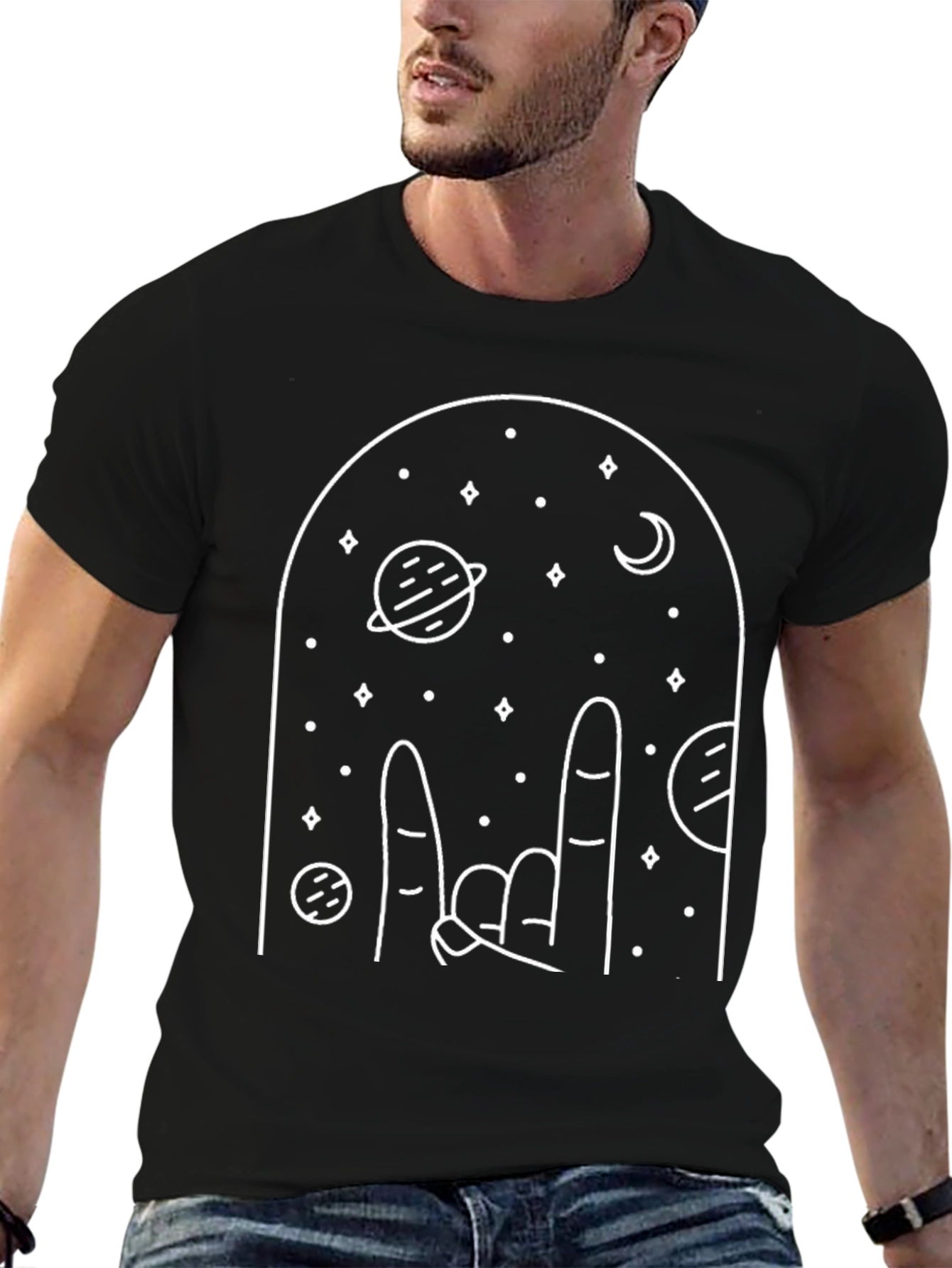 Cosmic Hand T-Shirt - Rock On in Space!