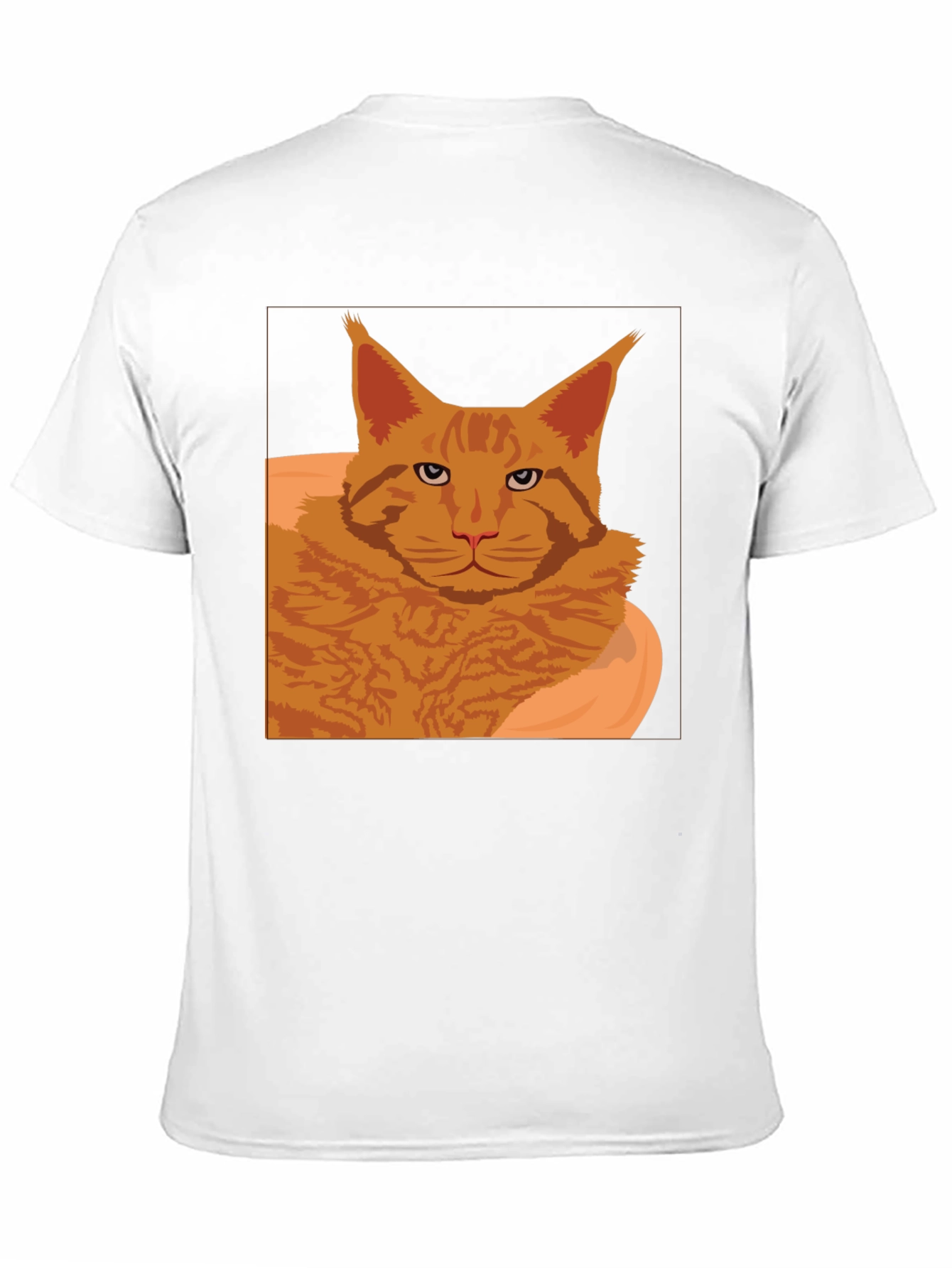 Maine Coon Cat Graphic T-Shirt - Black