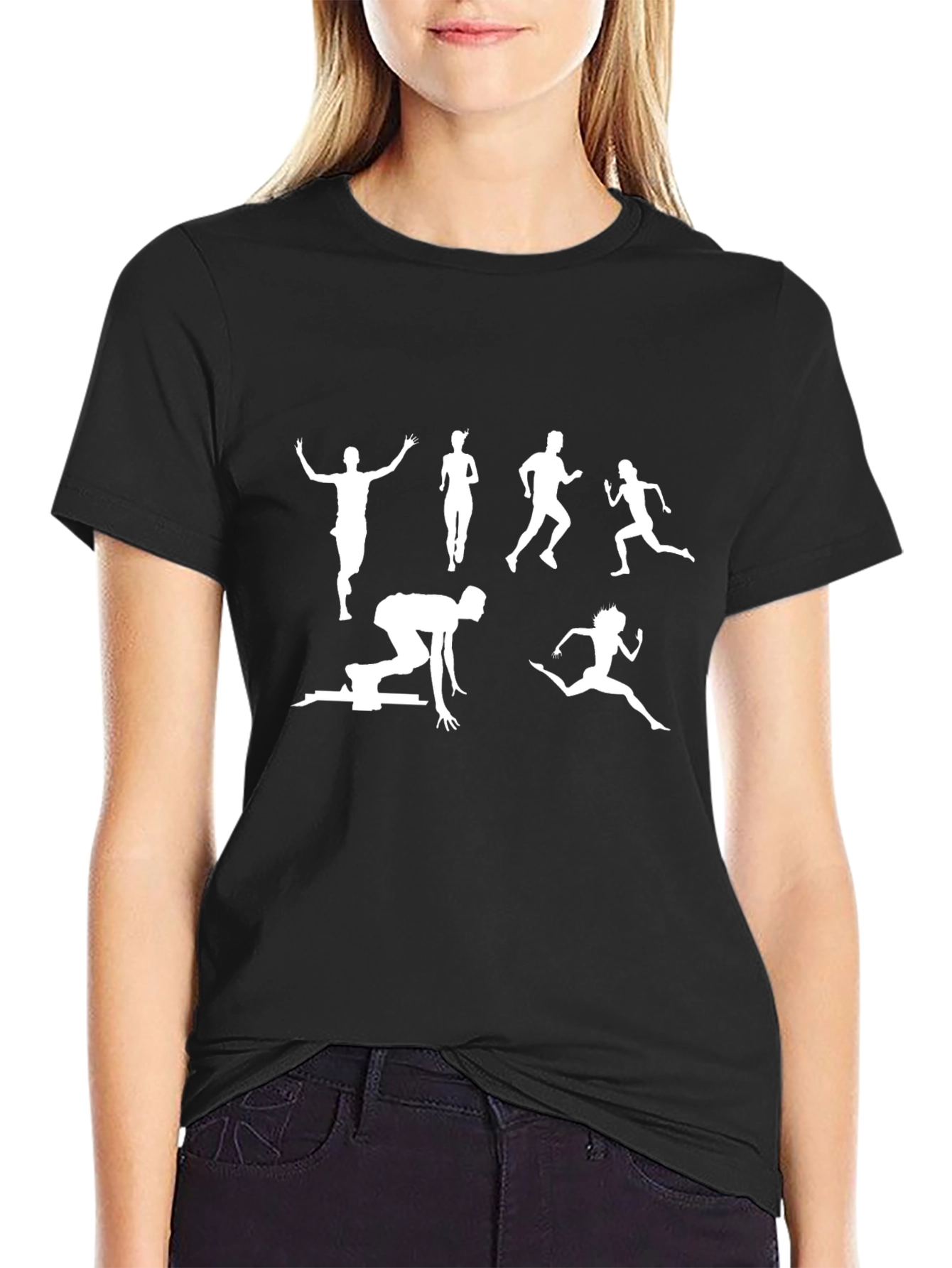 Runner Silhouette Black T-Shirt