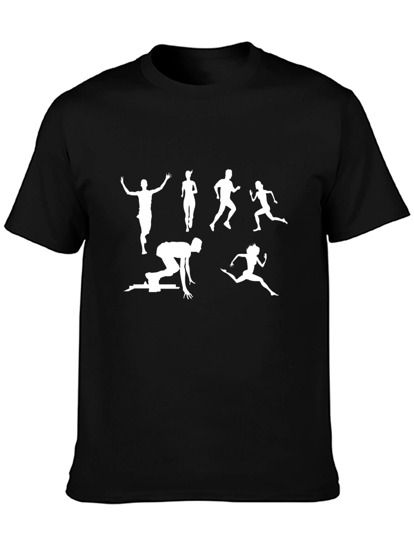 Runner Silhouette Black T-Shirt