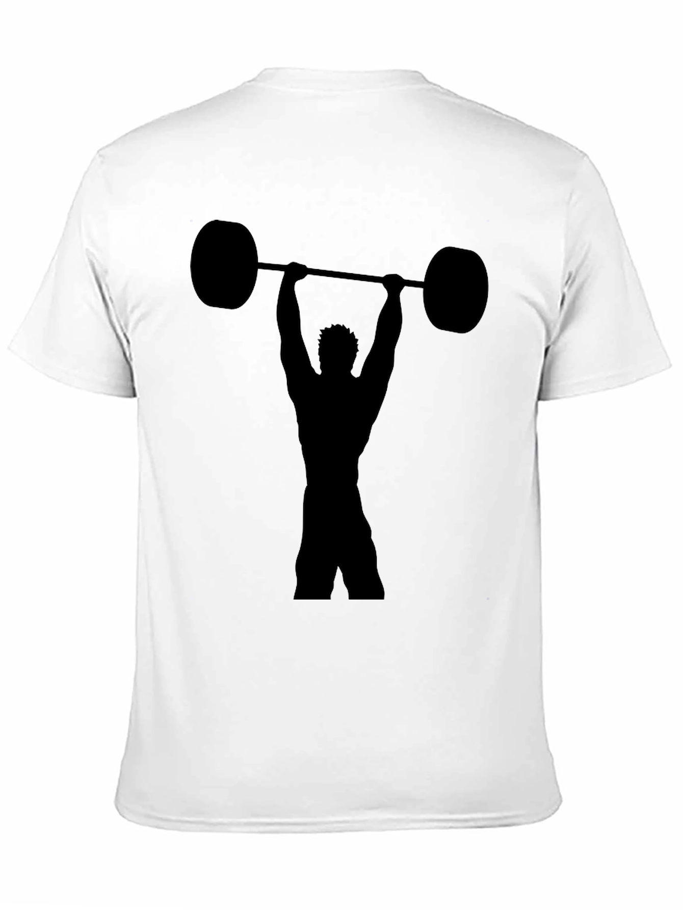 Weightlifting Silhouette Black T-Shirt
