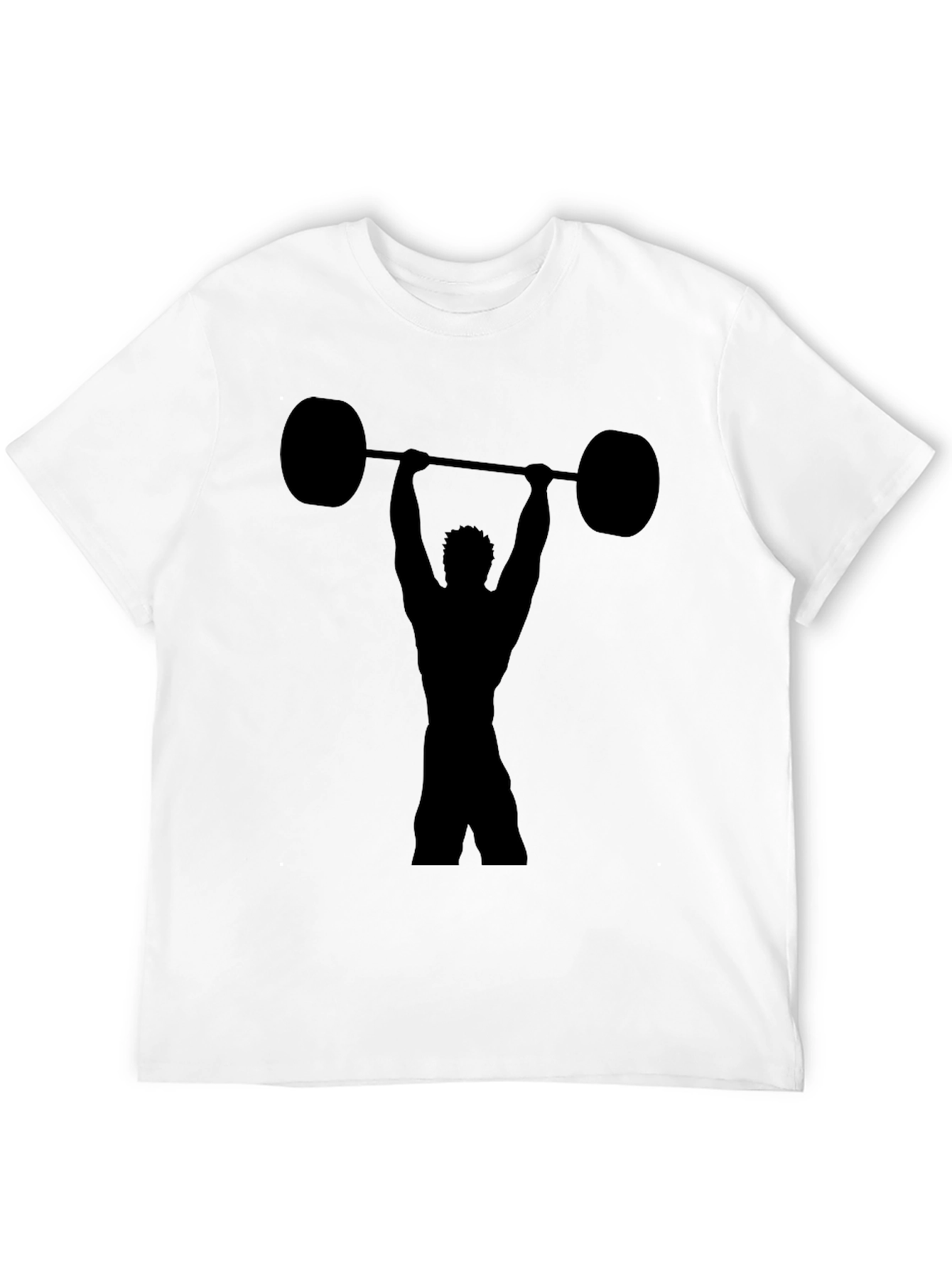 Weightlifting Silhouette Black T-Shirt