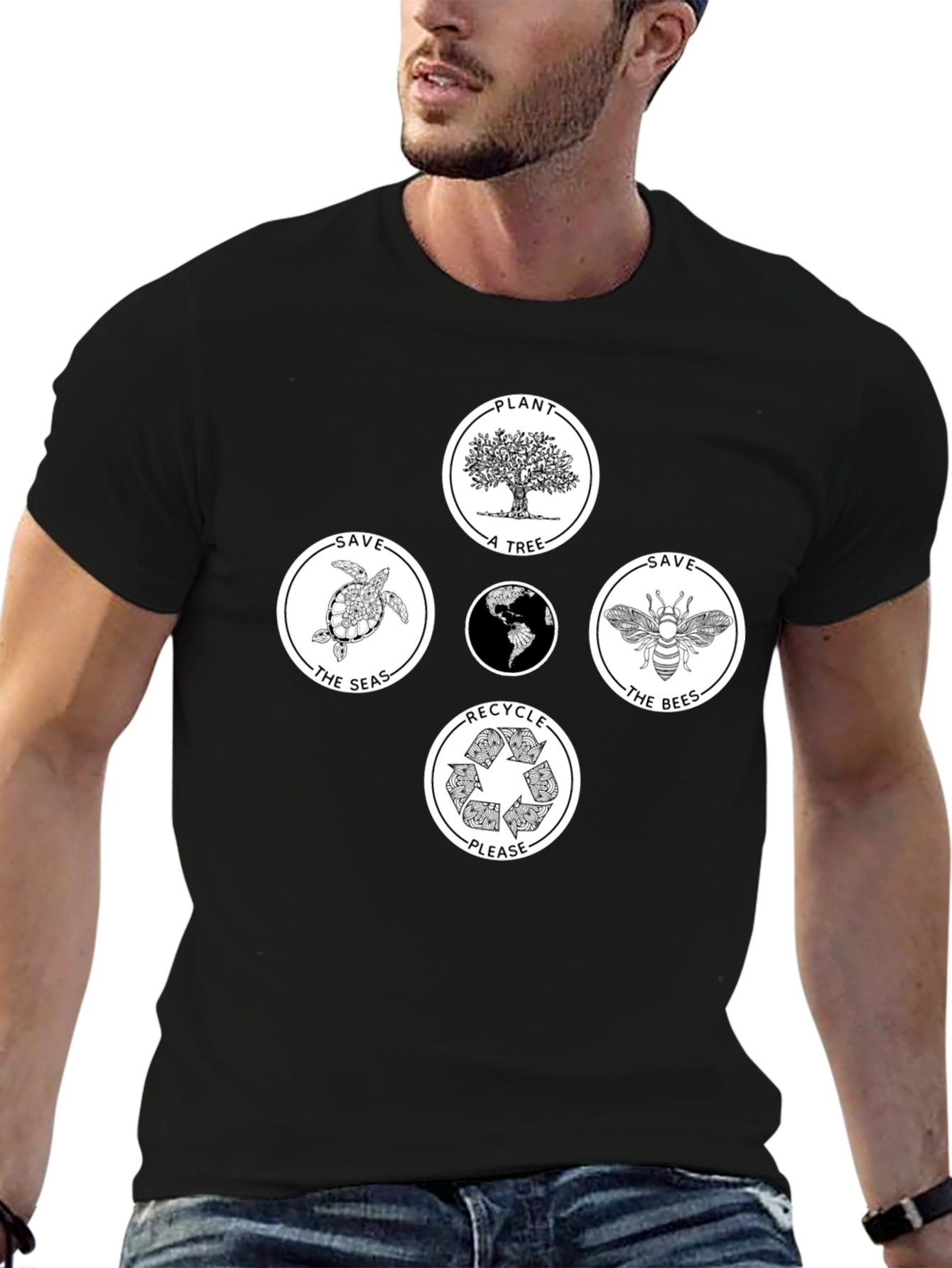 Eco-Friendly Graphic Tee - Save Our Planet
