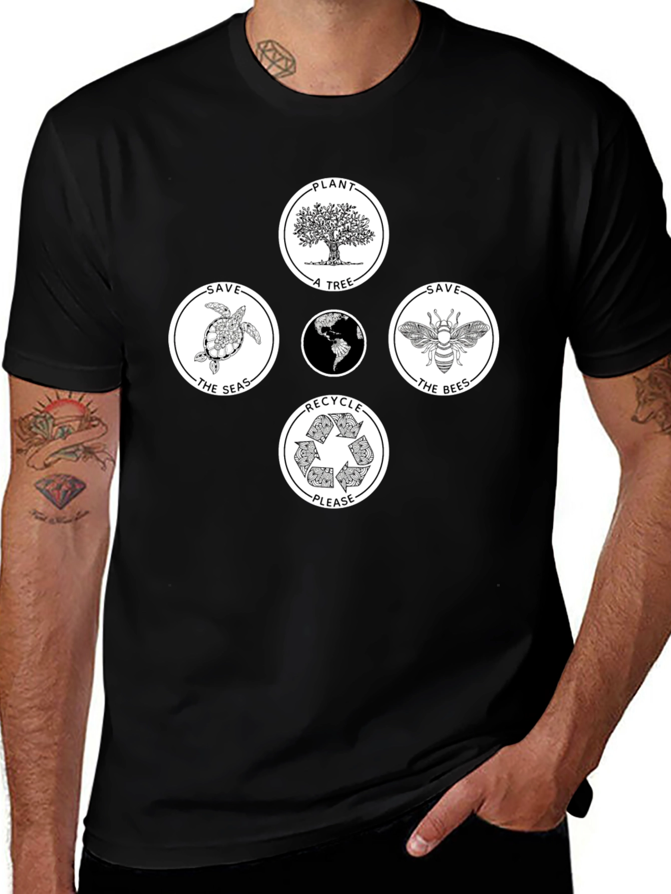 Eco-Friendly Graphic Tee - Save Our Planet