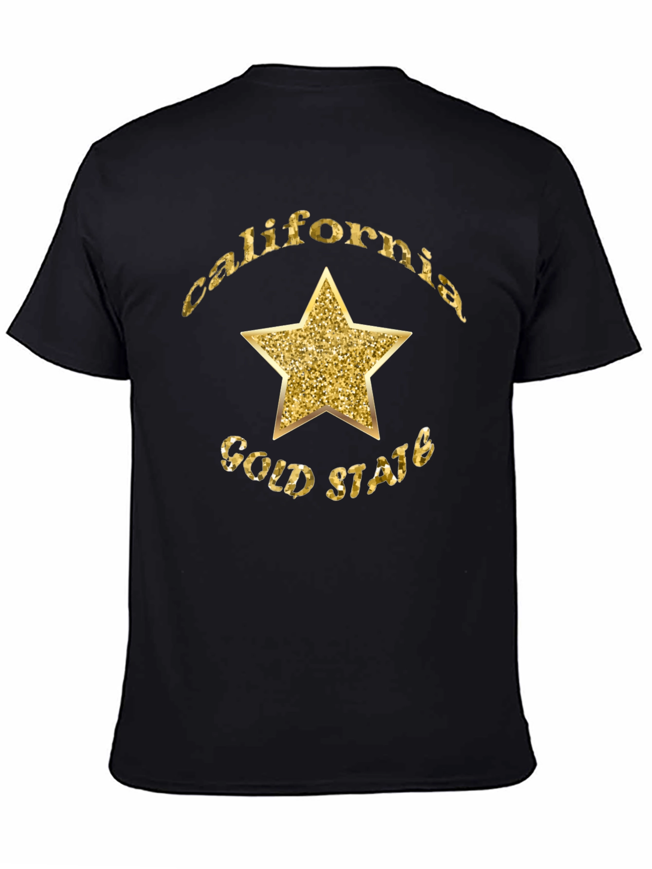 California Gold State Star Graphic T-Shirt